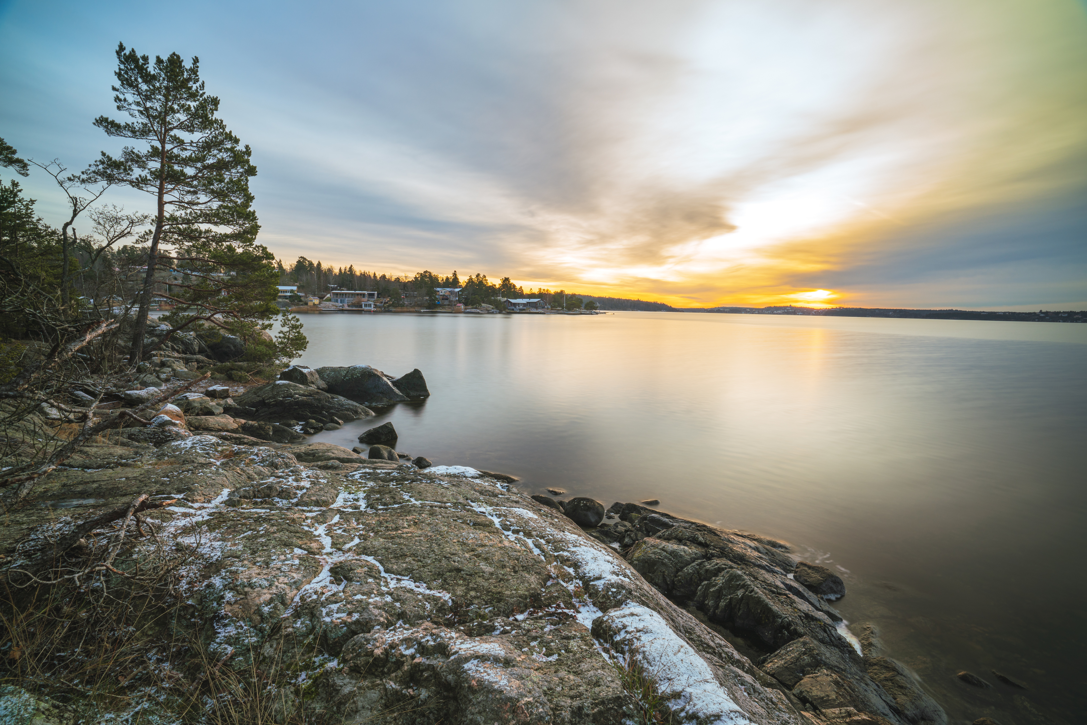архипелаг, швеция, закат, Soul