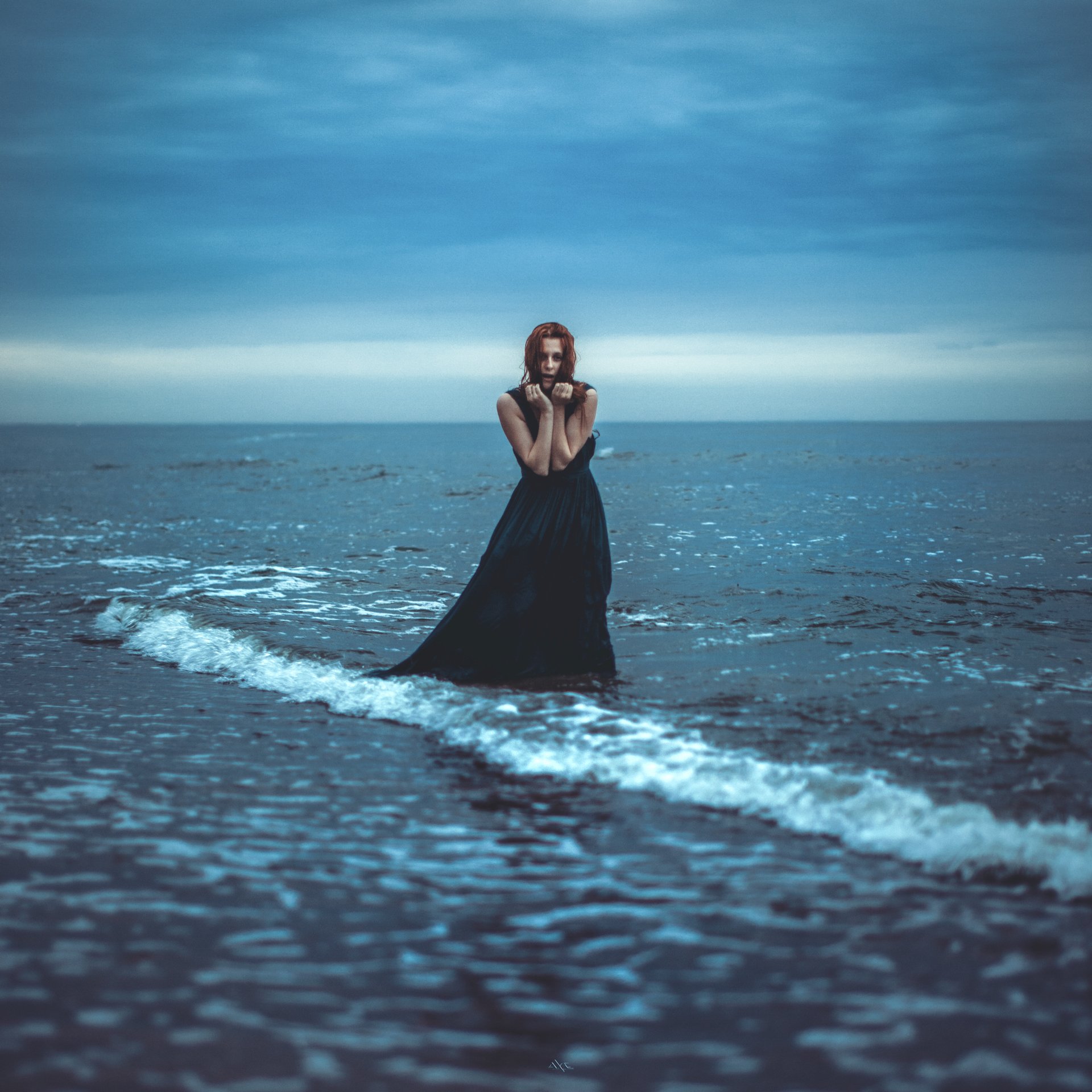 Portrait, Sea, Toning, Woman, Руслан Болгов (Axe)