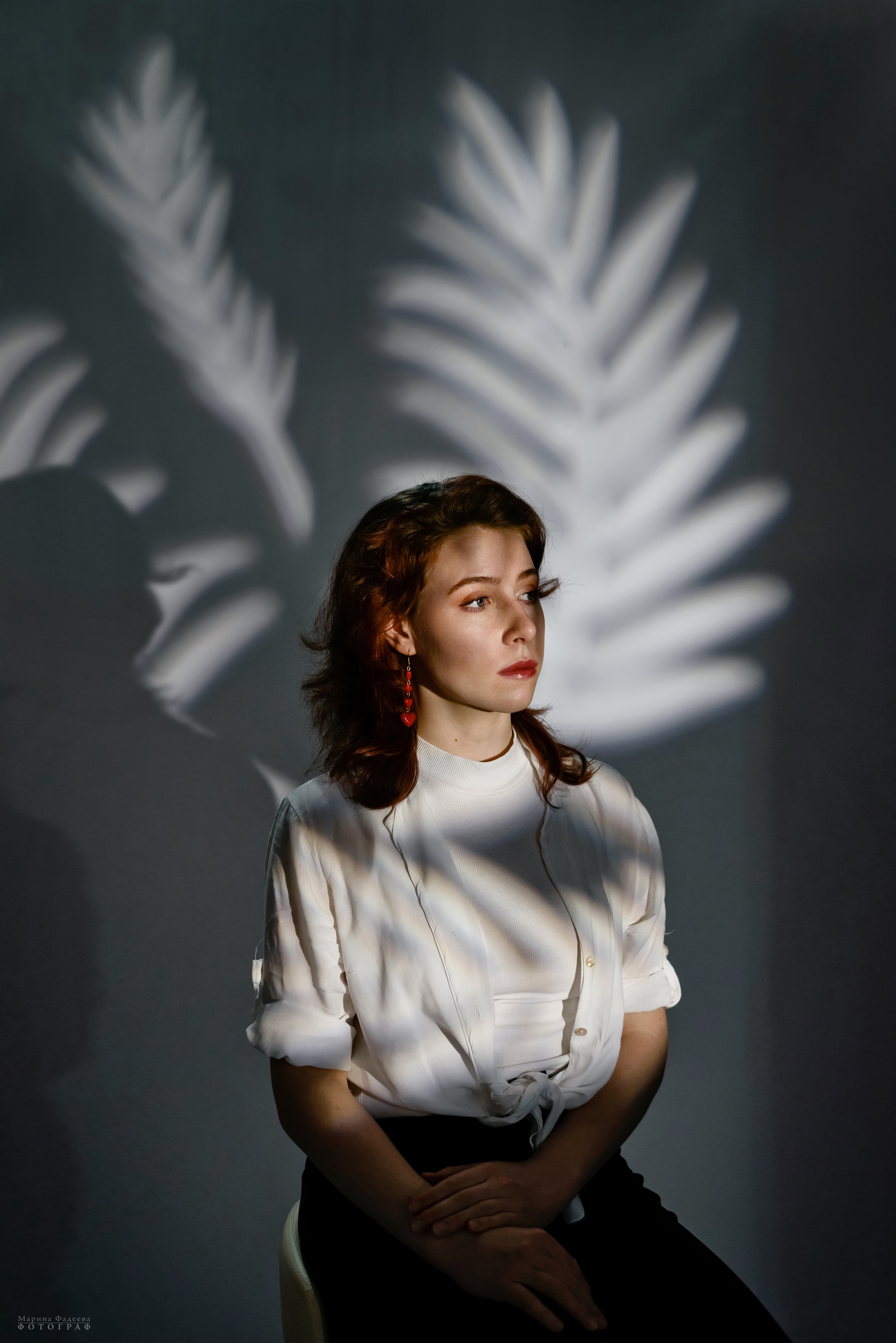 портрет, девушка, игра света, маска гобо, Фадеева Марина