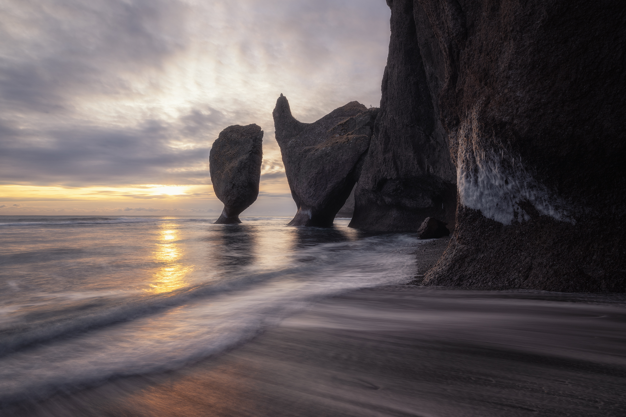 россия, приморский край, дальний восток, японское море, приморье, море, зима, лед, сергей алтушкин, бухта дубовая, кекуры, Сергей Алтушкин