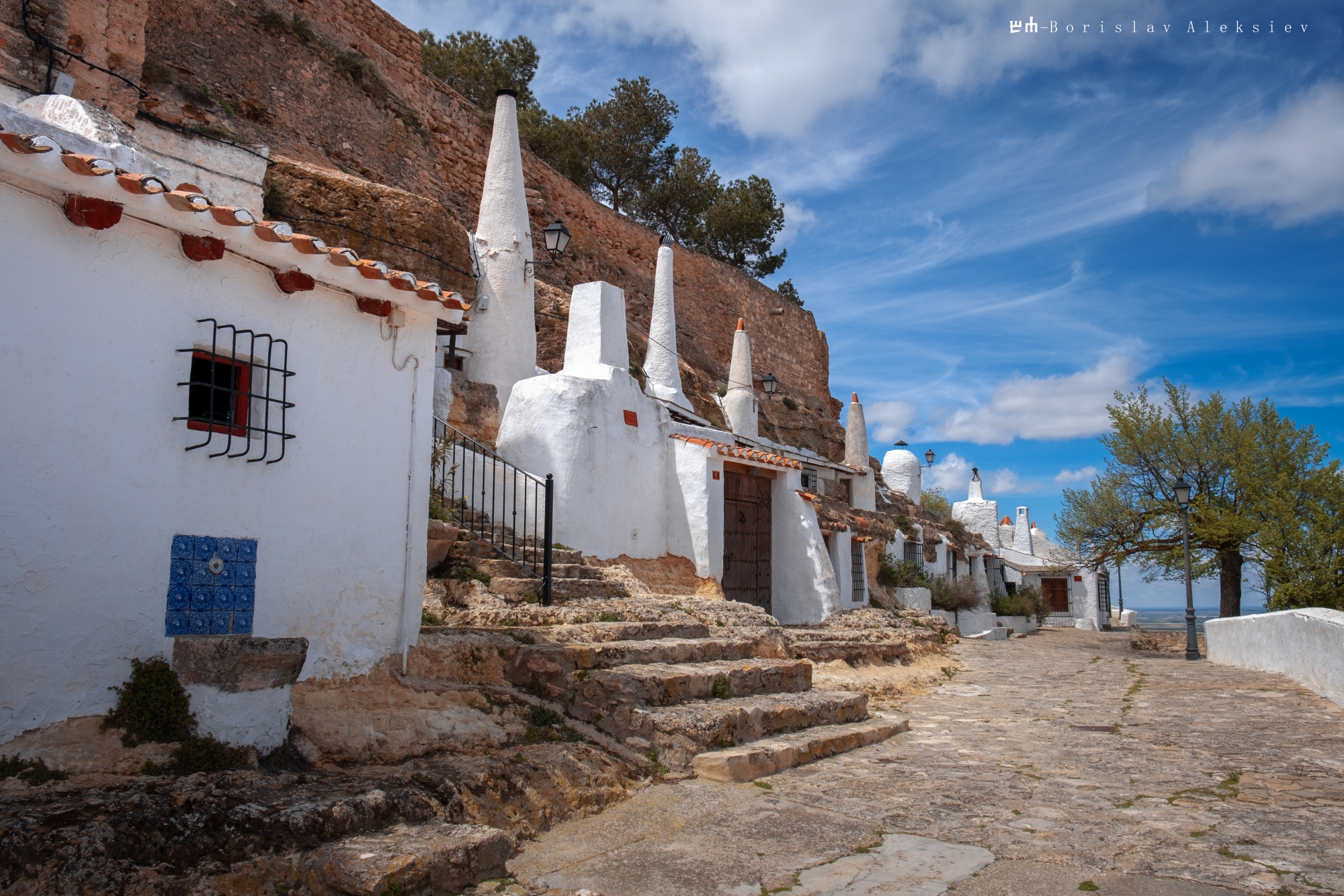 chinchilla de monte-aragón,spain,travel,house,building,white,blue,sky, Алексиев Борислав