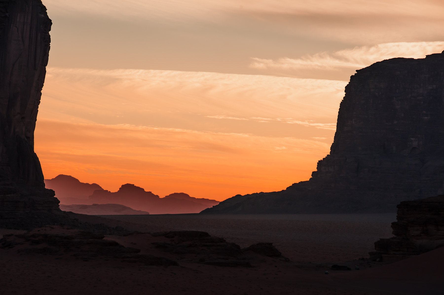 иордания, пустыня, ради рам, закат, песок, скала, пейзаж, Ольга Демиденко