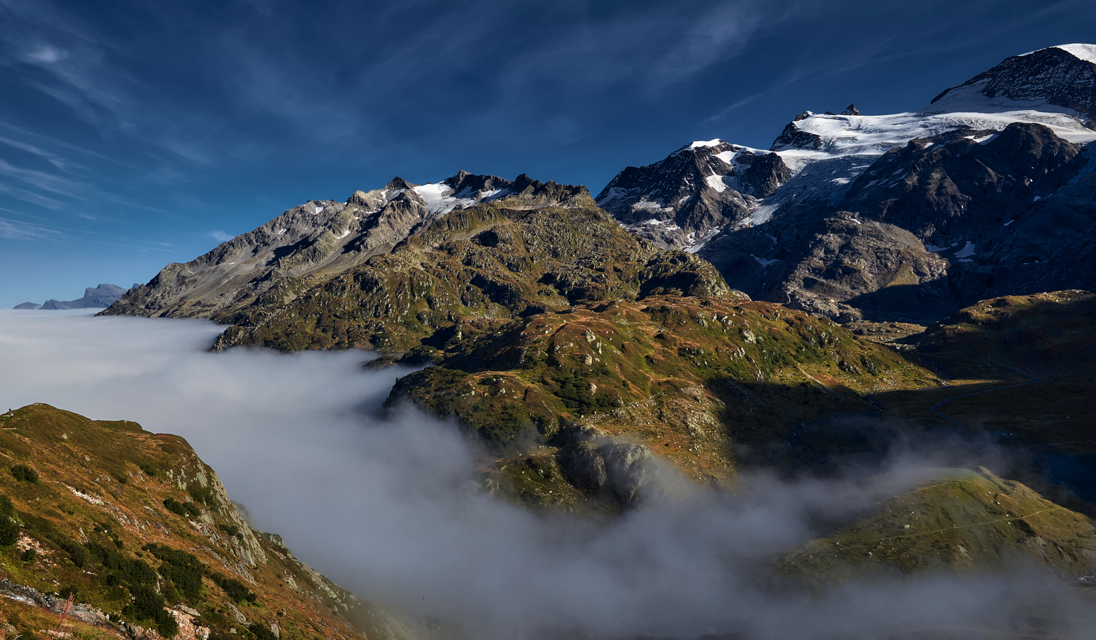 горы, скалы, облака, свет, цвет, альпы, швейцария, AndGenn
