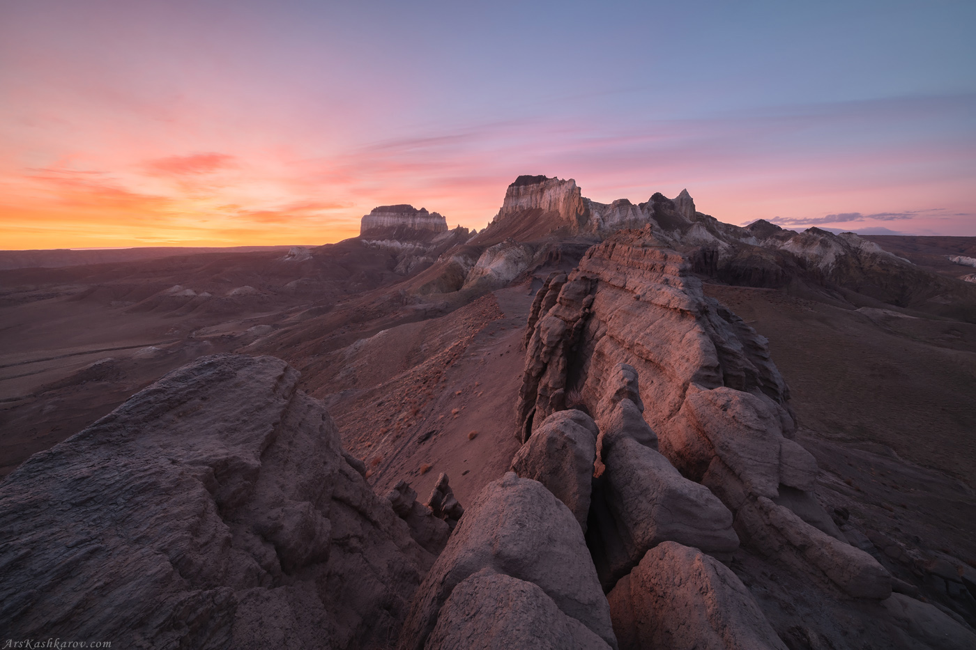 мангистау, мангышлак, замки, айракты, казахстан, устюрт, глиянные горы, Арсений Кашкаров