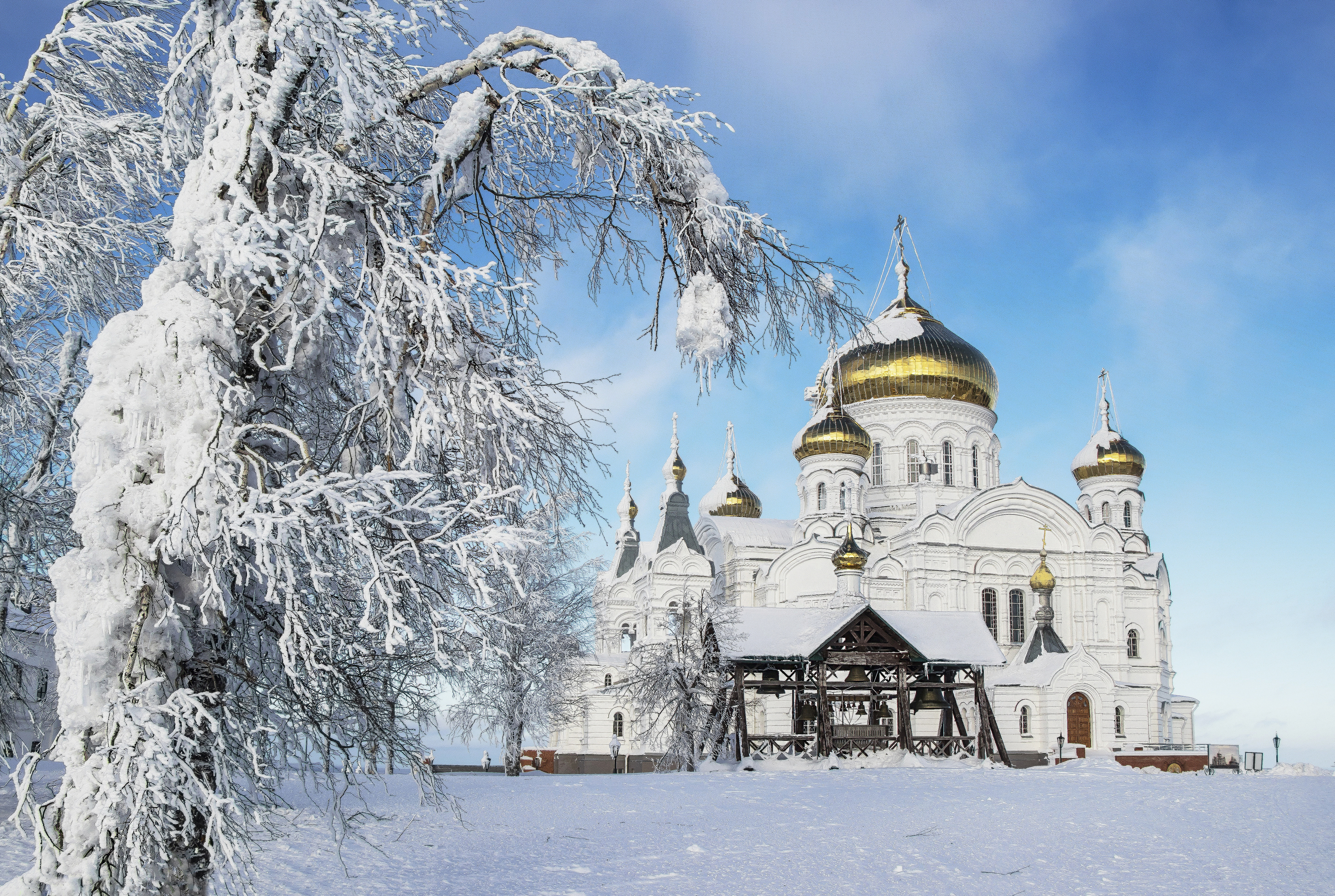 Белая гора, зима, монастырь, галина новинская