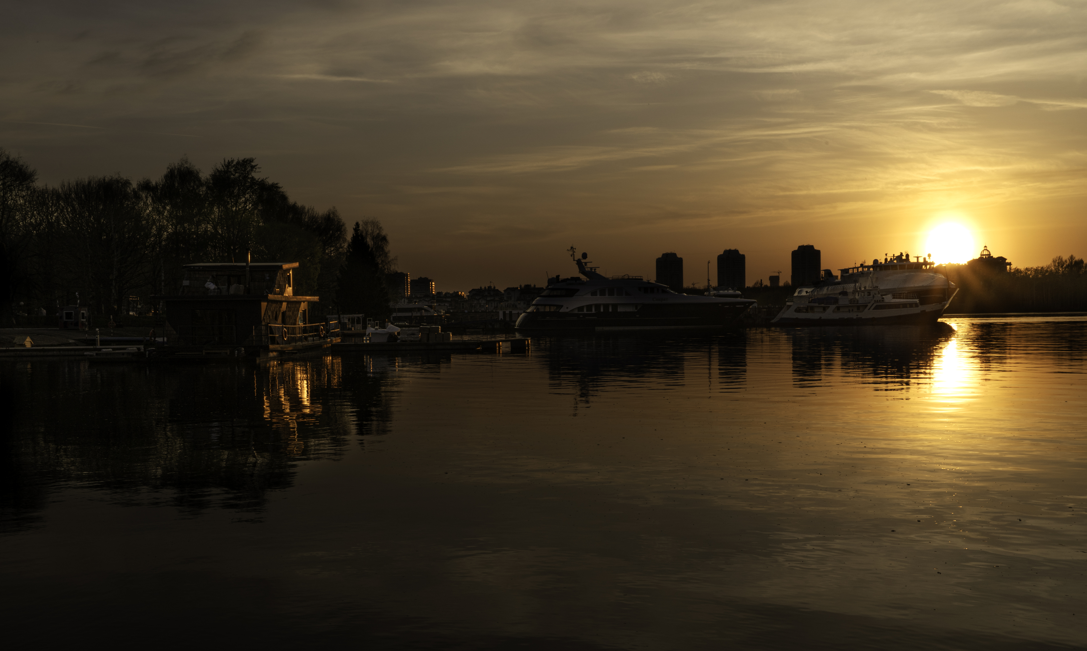 Москва, Покровское-Стрешнево, Химкинское водохранилище, закат, Московские закаты, Гаврилов Юрий