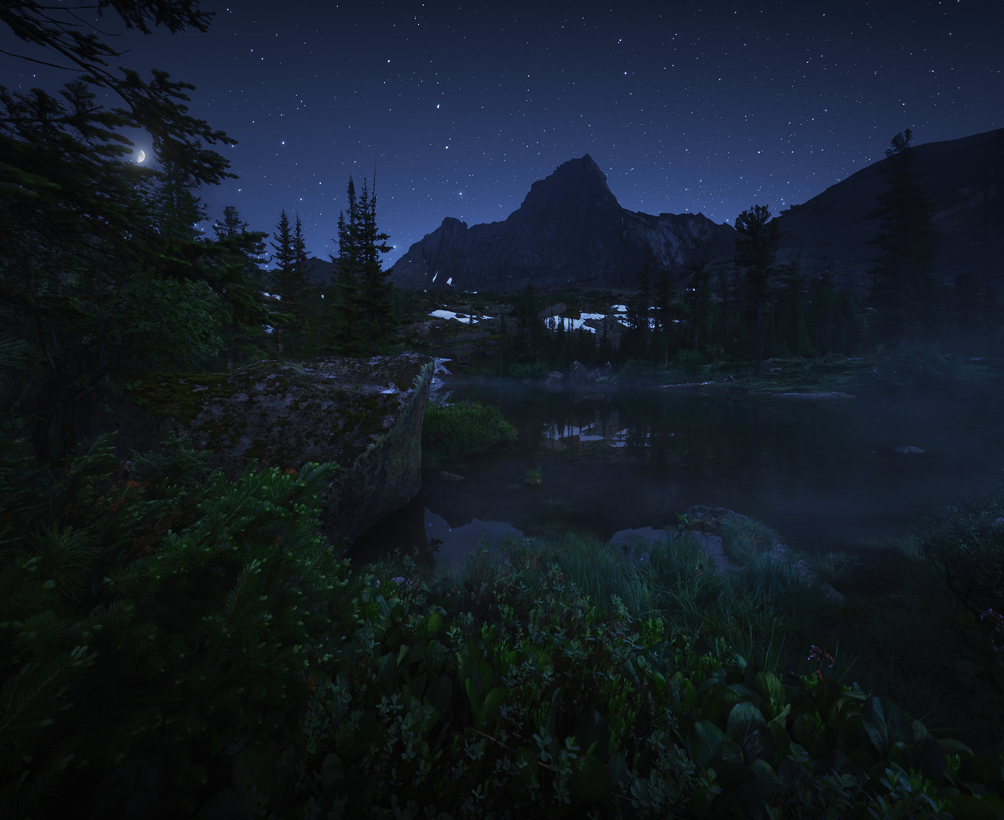 россия, ергаки, горы, лазурное, ночь, фототур, тайга, сибирь, западныйсаян, Александр Дударев