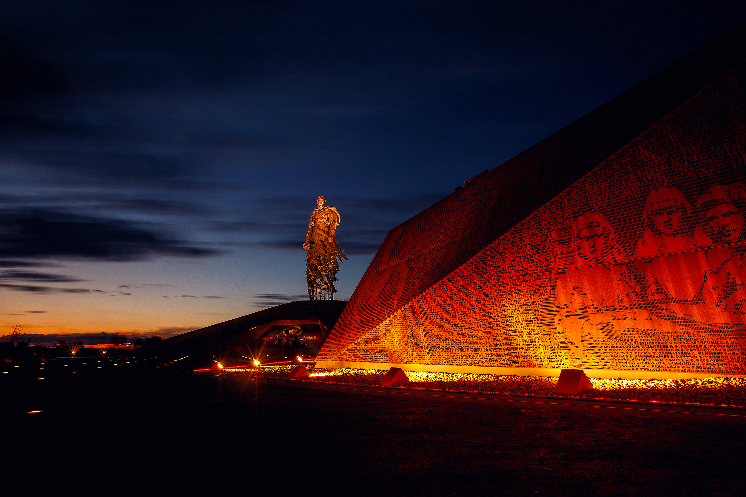 Ржев, мемориал, ночь, Кочкин Владимир