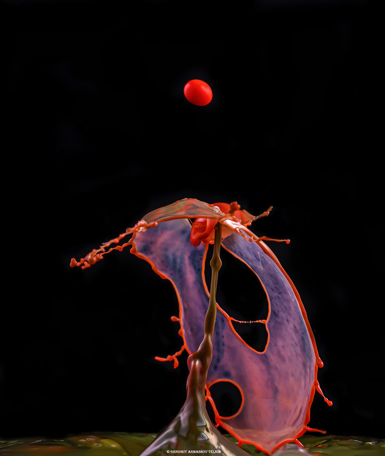 drops, macro, colors,liquid, milk, color_water,macro_photo, water, red, Армашов-Тельник Григорий