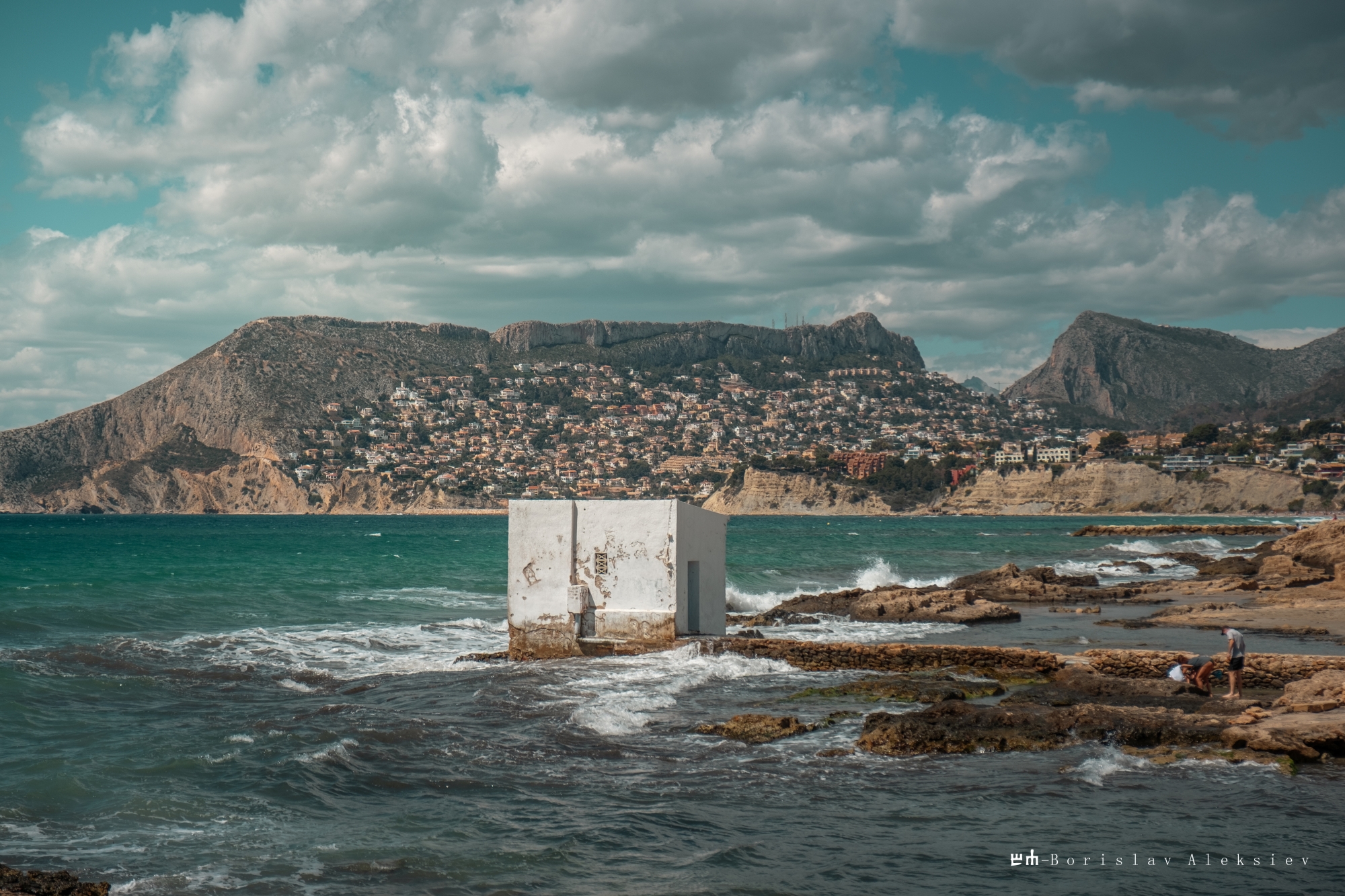 calpe,spain,travel,sea,sky,building,exterior,orange,blue,, Алексиев Борислав