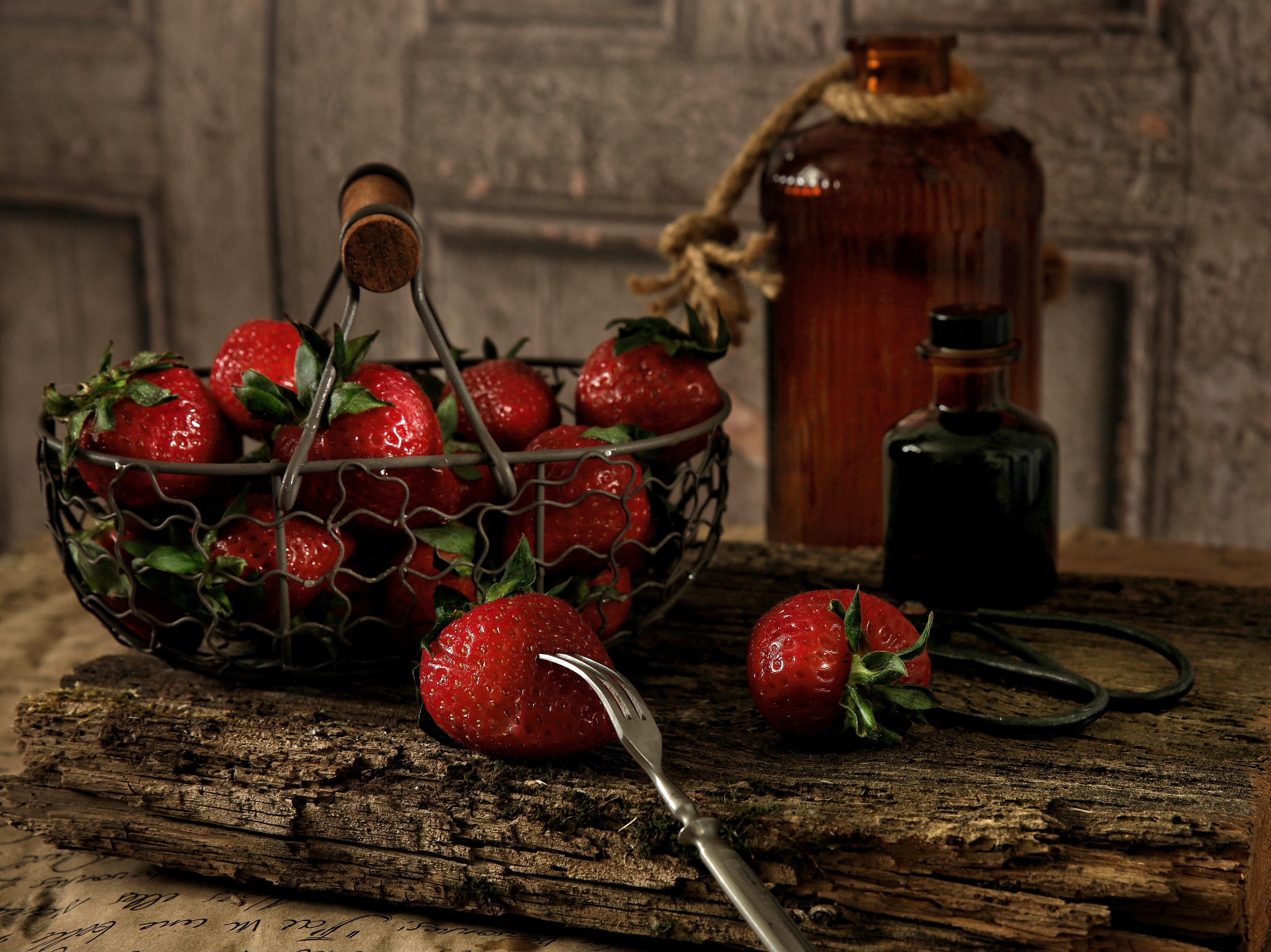 натюрморт, ягоды, клубника, Angelica Medvedeva