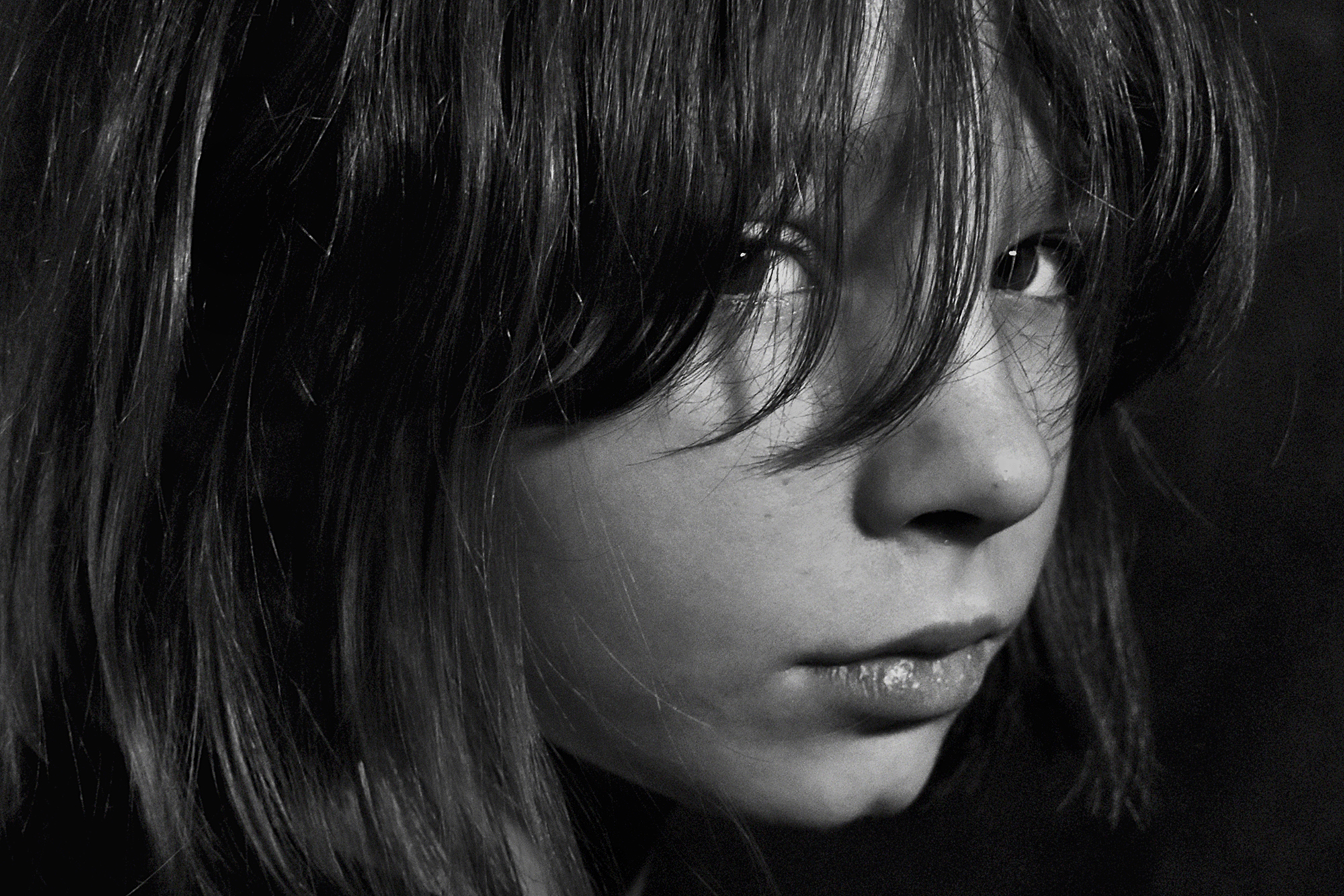 портрет, ребёнок, чб, глаза, апатиты, Николай Смоляк