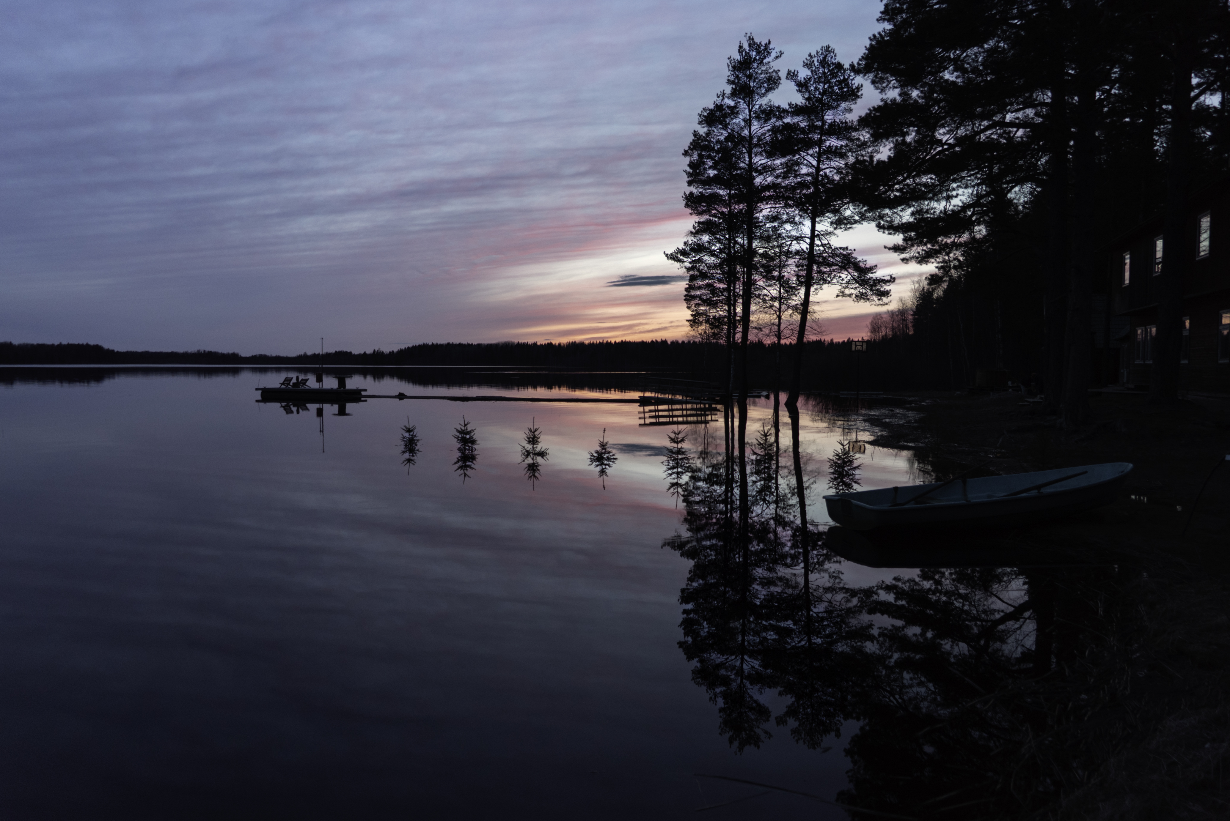Россия, Новгородская область, Боровичи, озеро Шерегодра, закат, Гаврилов Юрий
