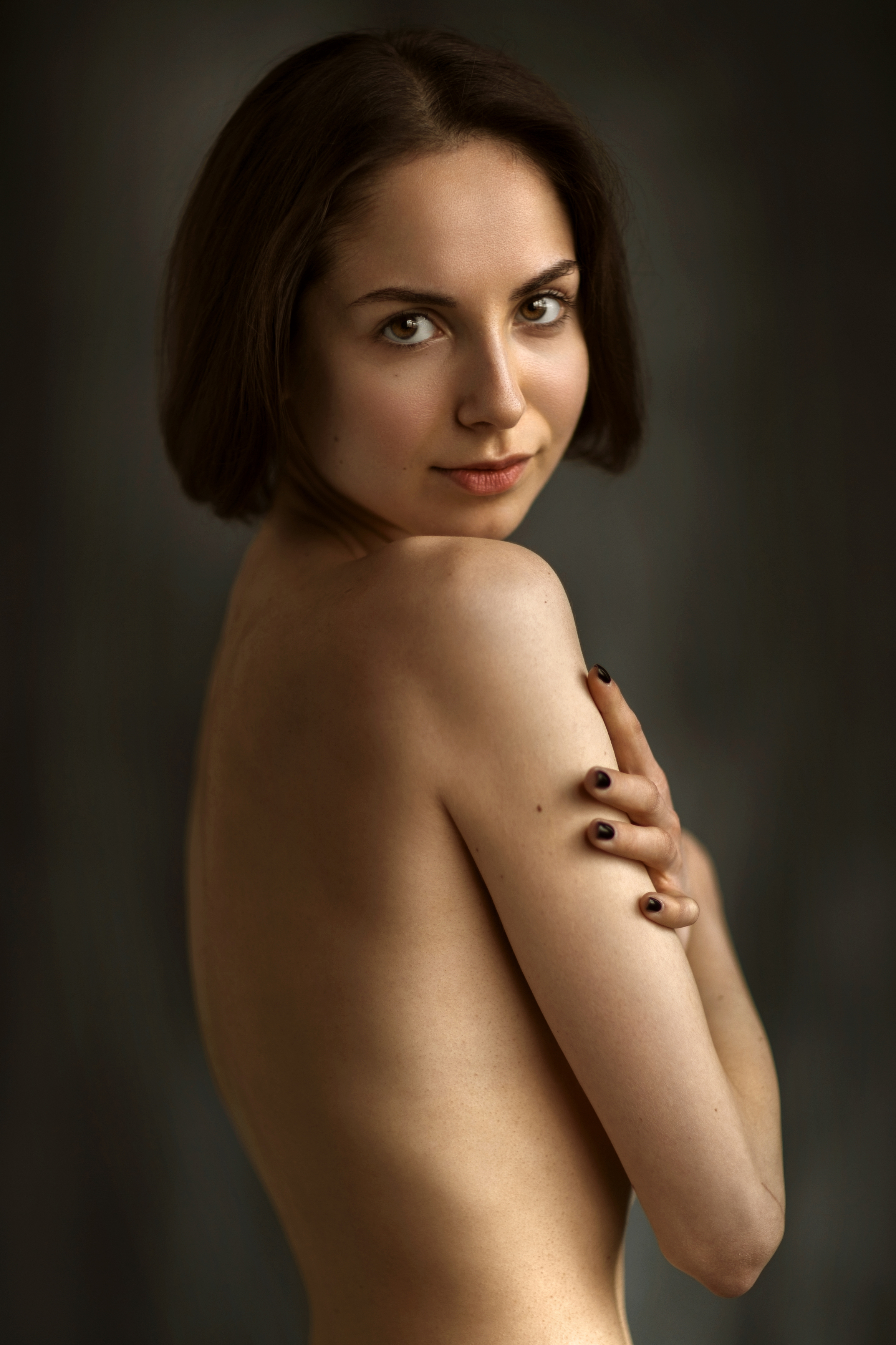 портрет, девушка, студия, красота, взгляд, тело, Герасимов Михаил