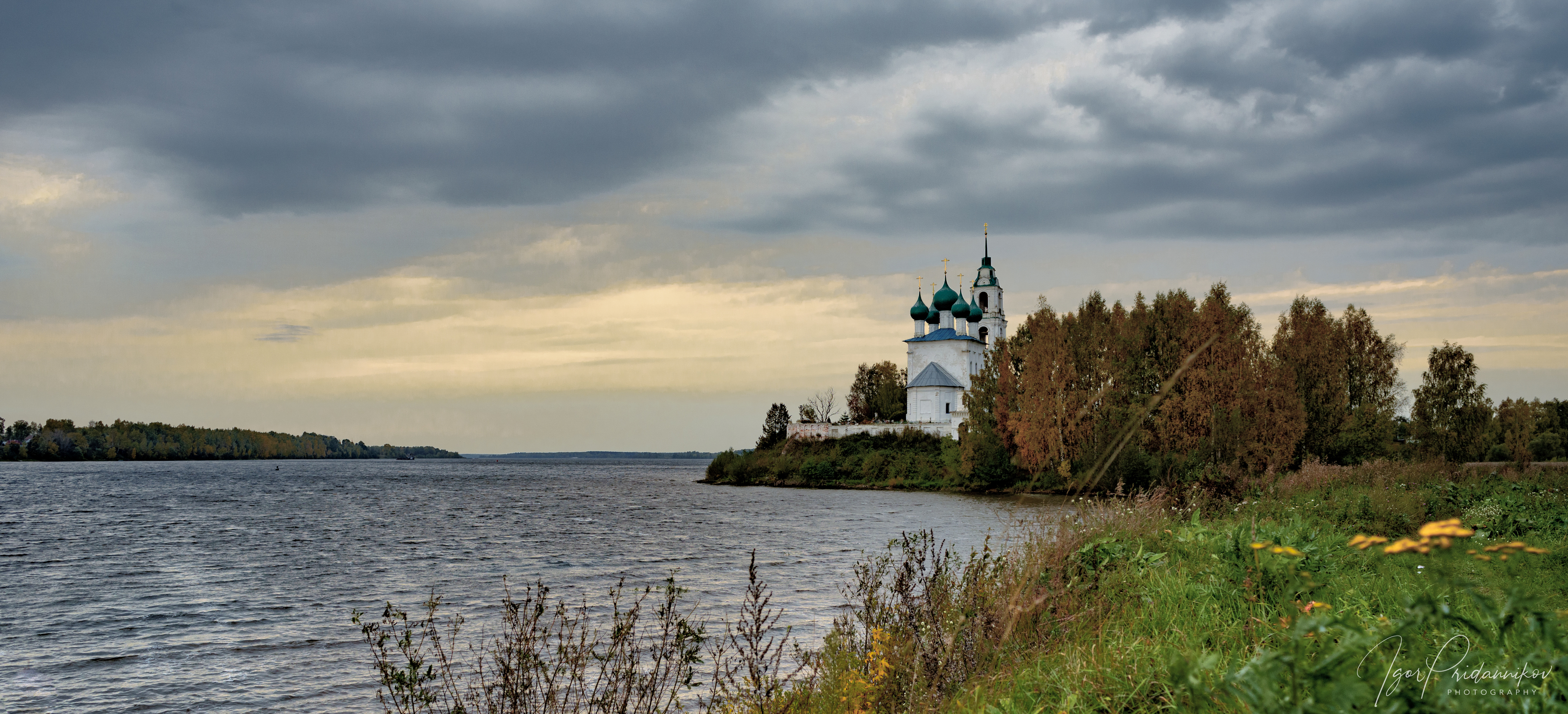 река, волга, церковь, храм, диево городище, Игорь Приданников