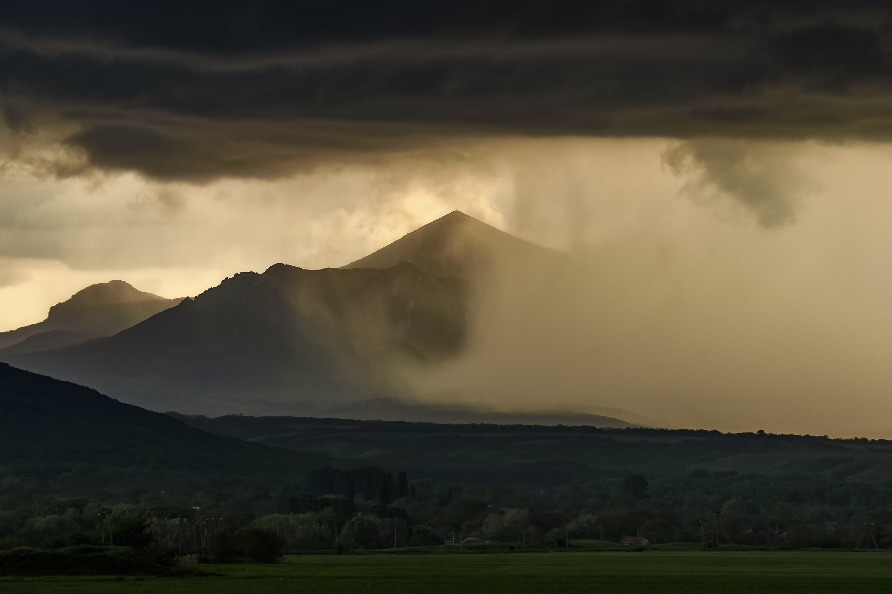кавказ, кмв, кавказские минеральные воды, горы, бештау, гроза,, дождь, облака, Zakharov Armen