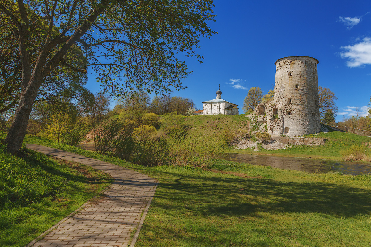 природа, небо, весна, река, Liliya Semenova