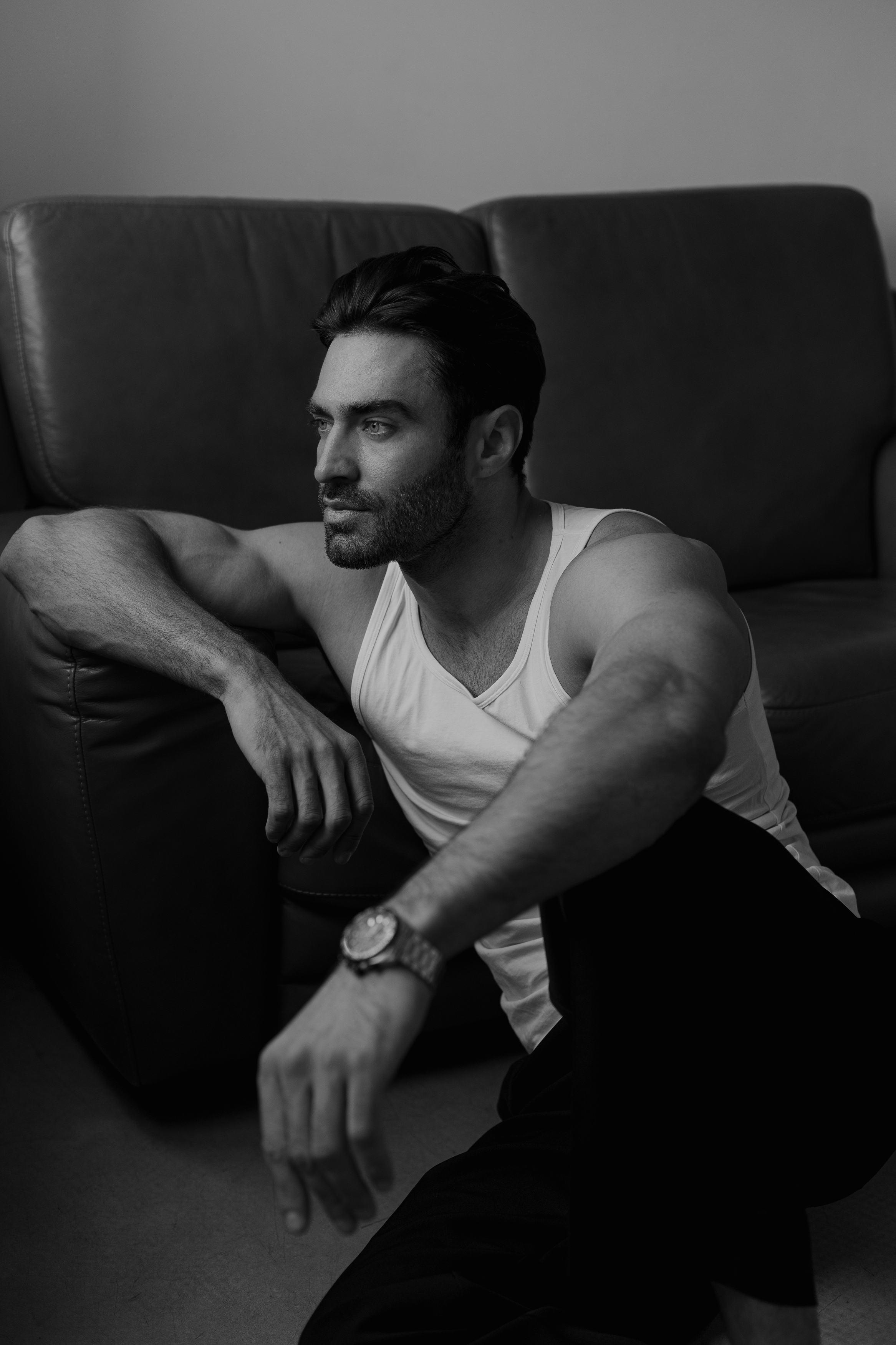 мужской портрет, мужчина, мужская съемка, мужской портрет, black and white, male, men, актер, модель, Брагида Ольга