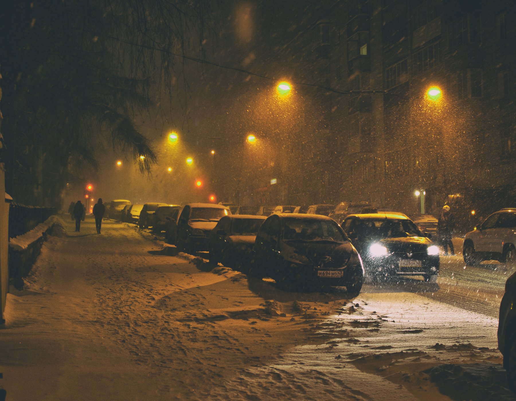 зима,улица,фонари,вечер, Карепанов Евгений