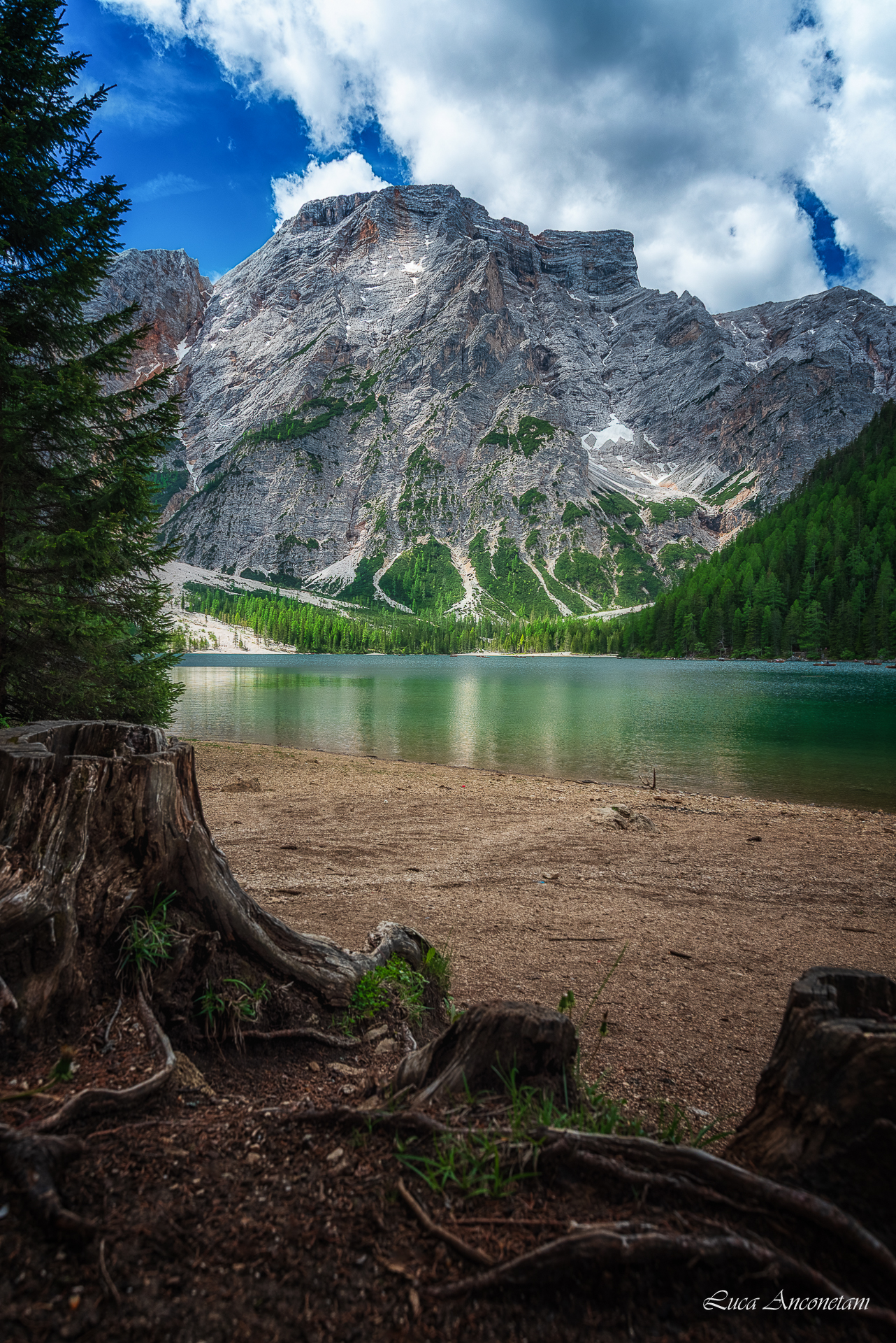 braies lake nature italy dolomites landscape travel, Anconetani Luca