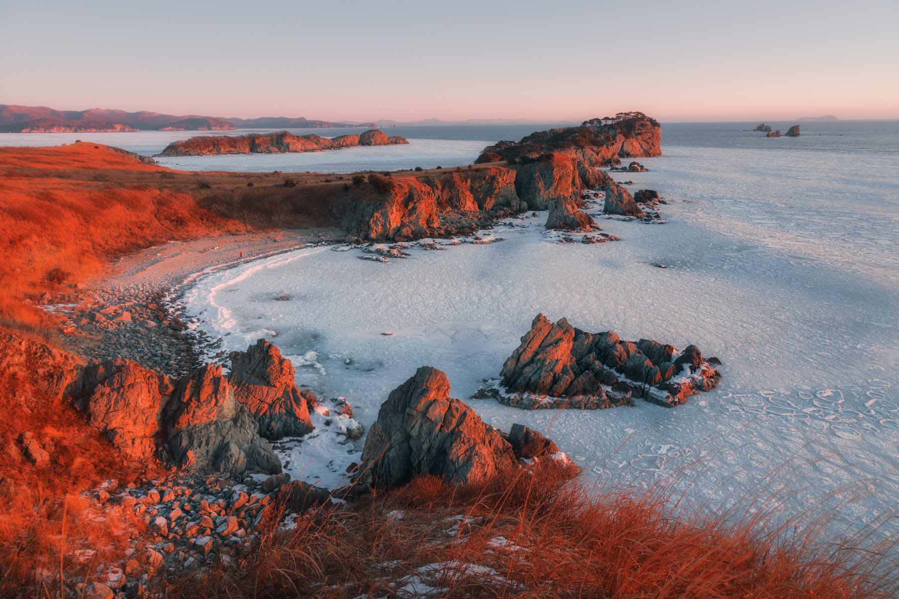 Приморье Приморский_край японское_море утро рассвет мыс_астафьева бухта_орлинка, Шишкин Дмитрий