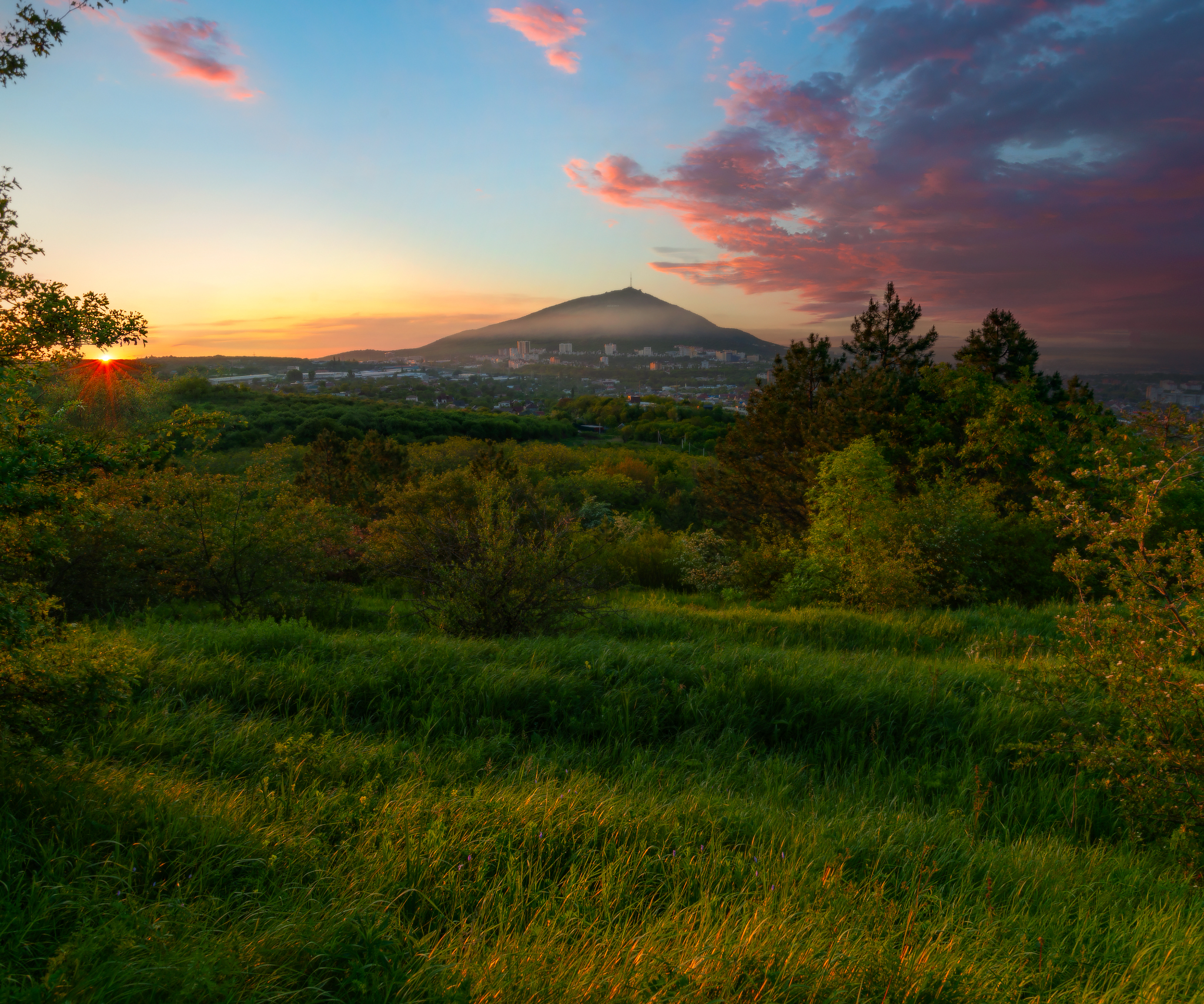 пейзаж, утро, рассвет,кмв,машук,май,природа, Елена Брежицкая