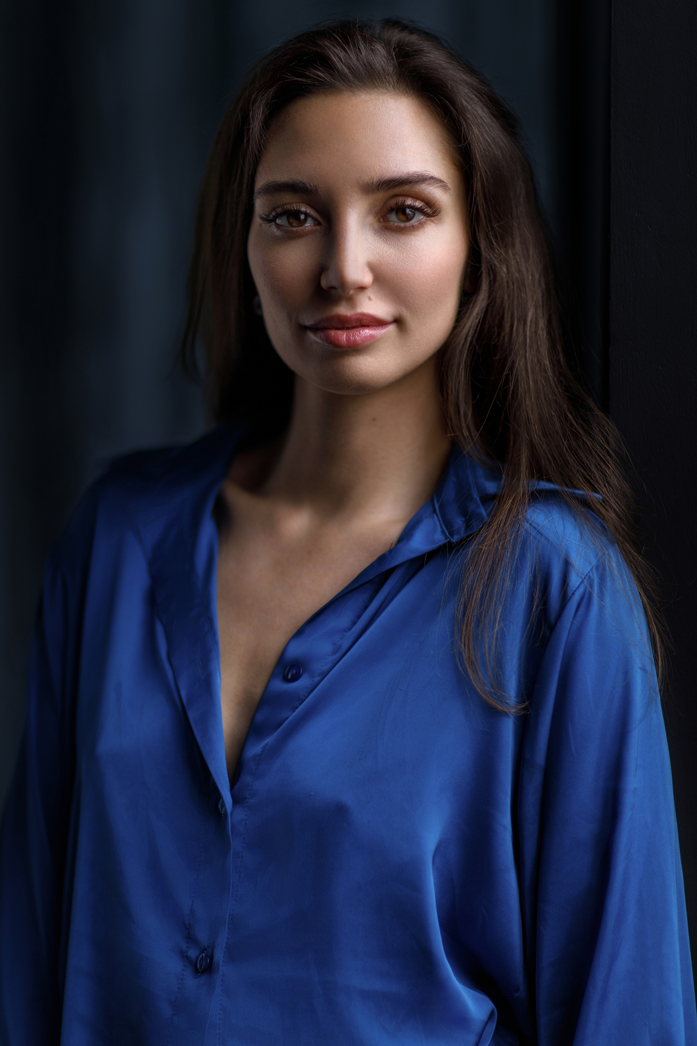 девушка, взгляд, портрет, студия, Герасимов Михаил