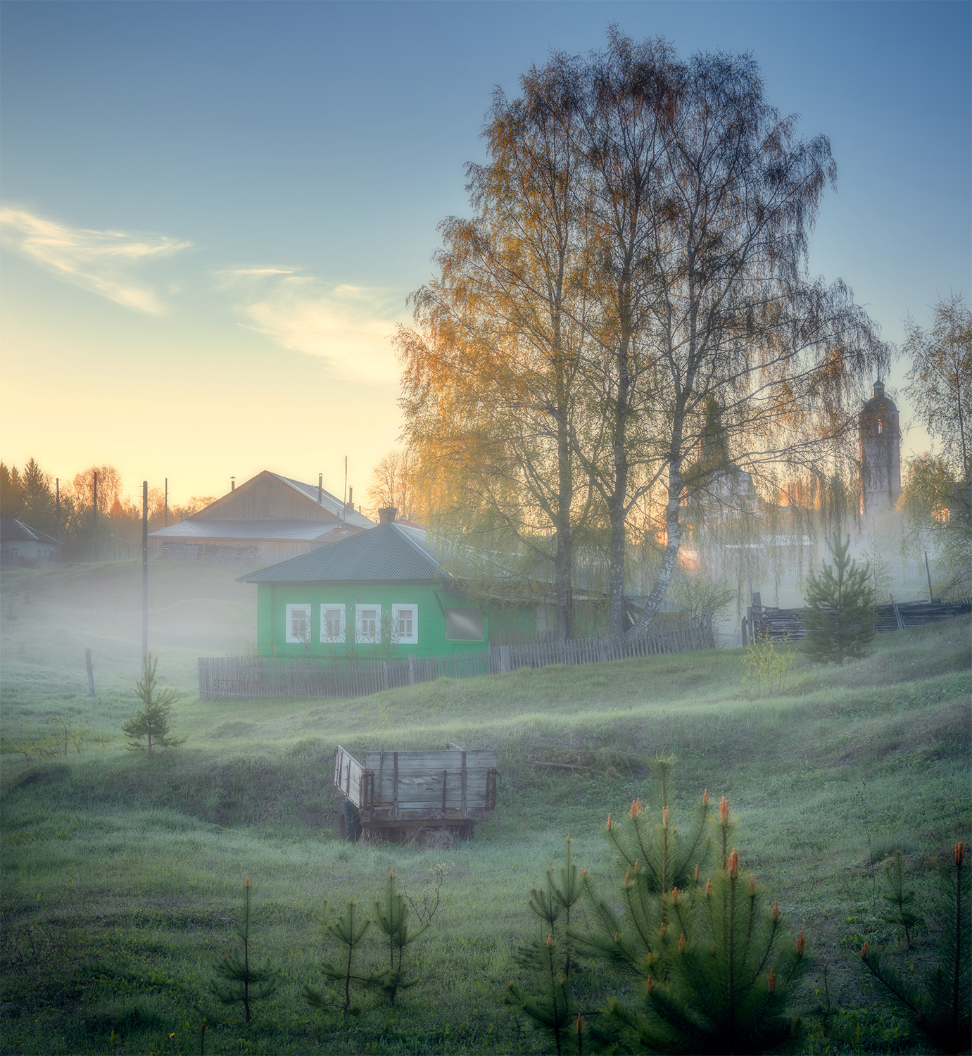 утро, село, рассвет, май, вятка, Сергей Буторин