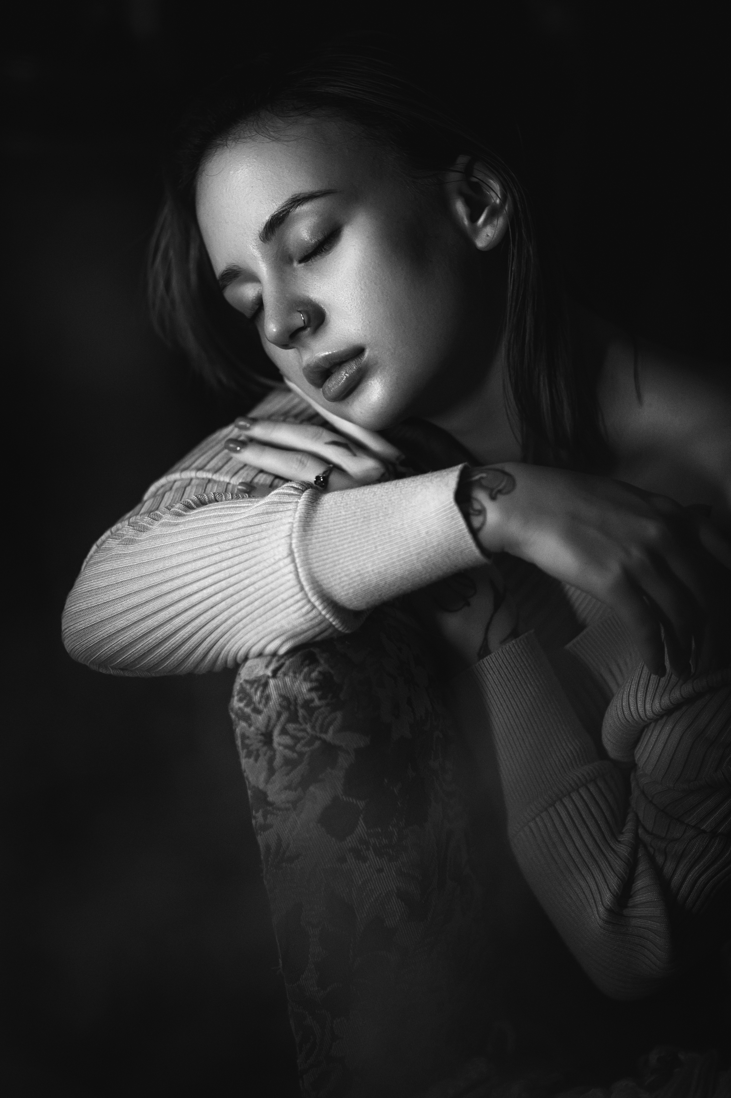 молодая девушка, домашний стиль, портрет, спокойствие, Алексей Плешков