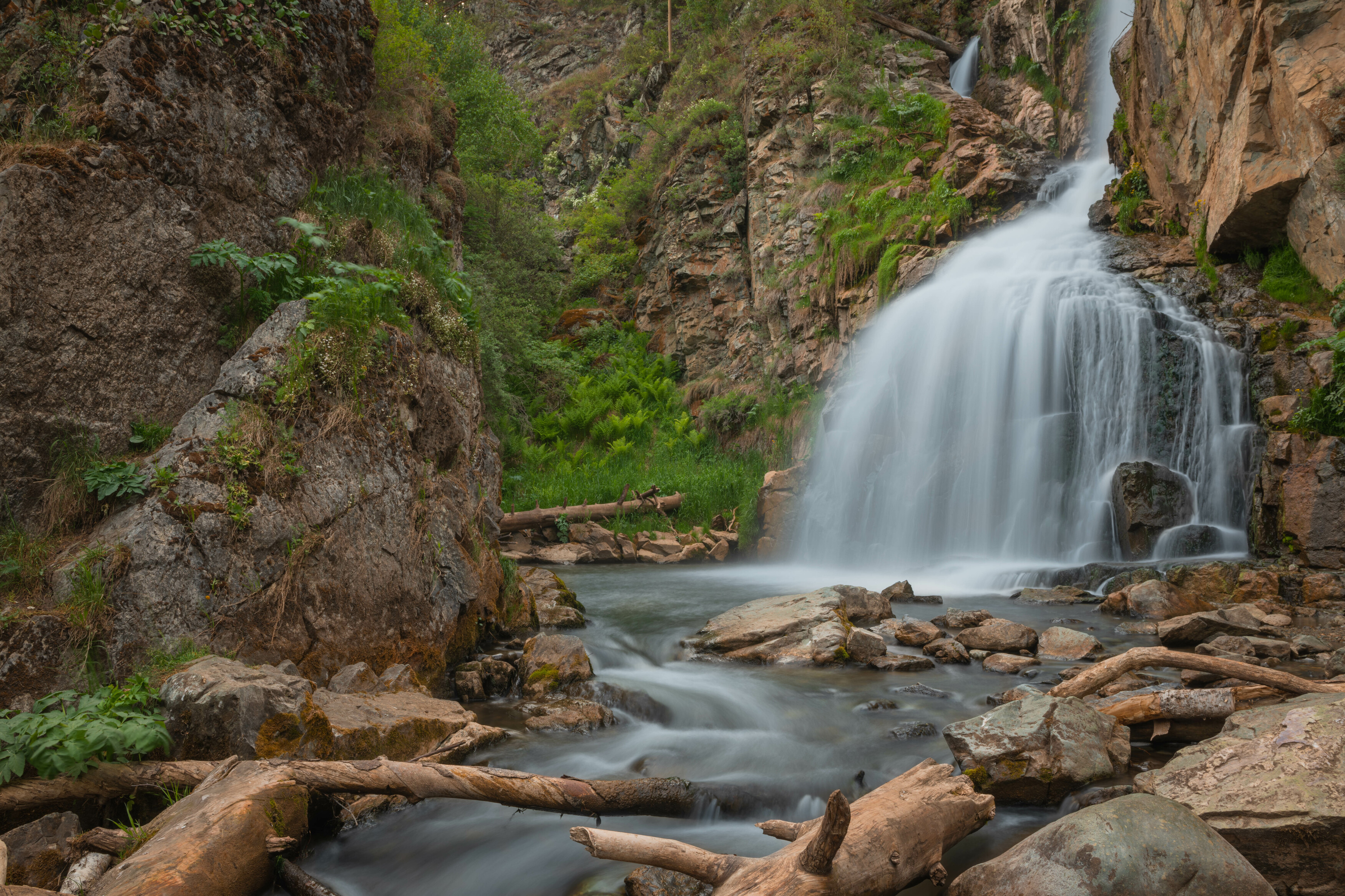 горы, Алтай, река, водопад, Denis Koshkin