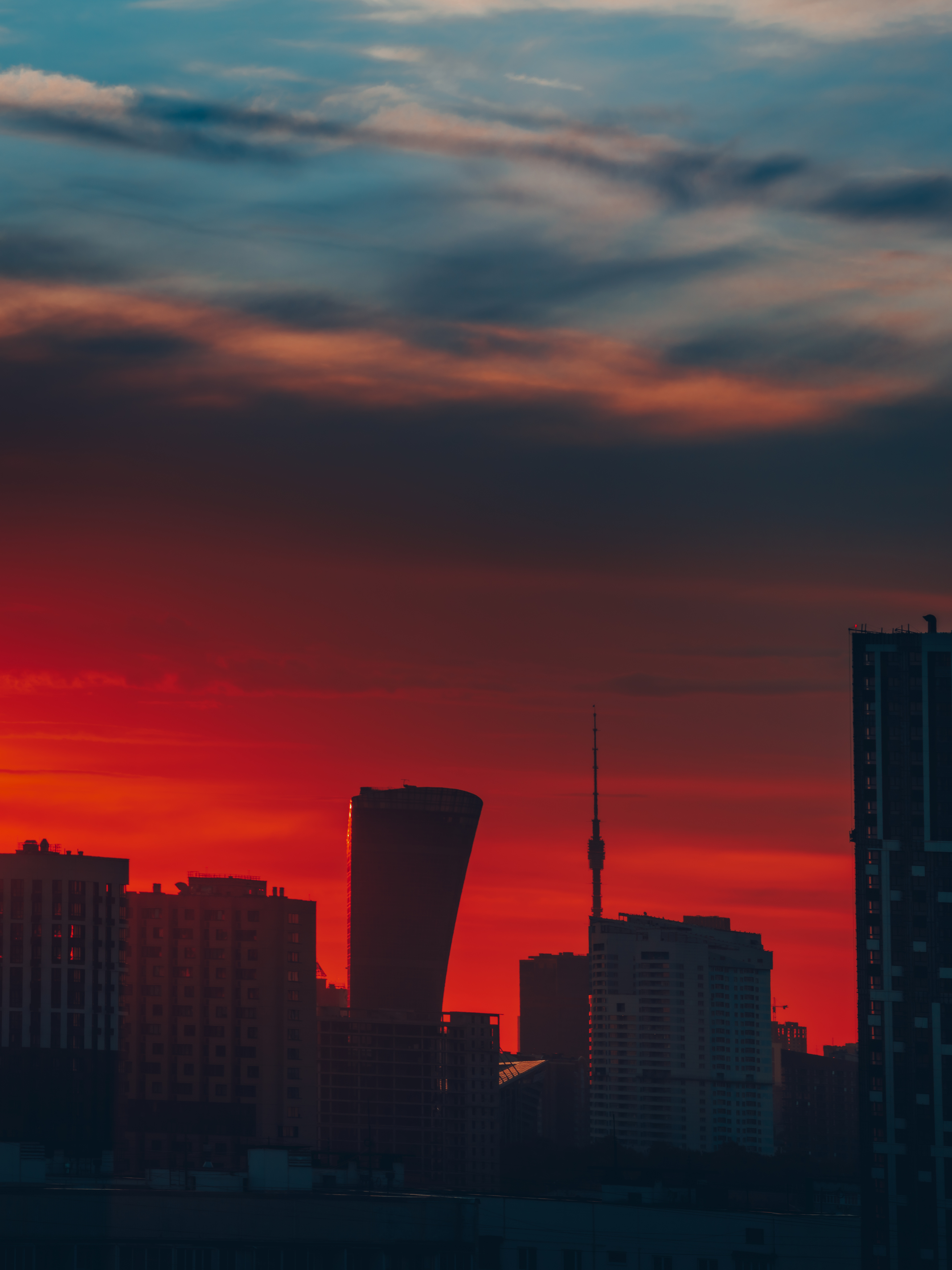 москва рассвет архитектура город, Rom@shkin