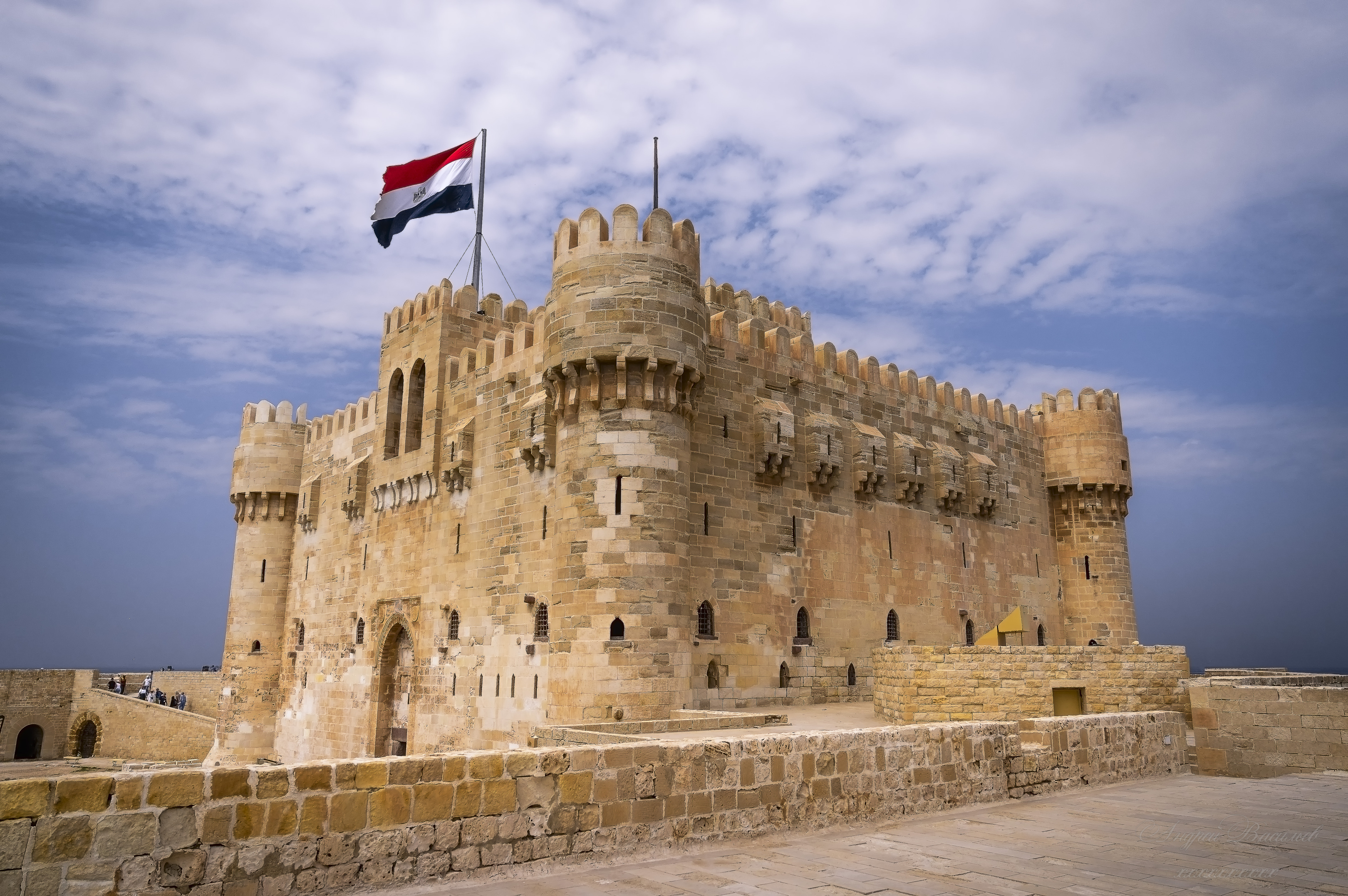 городской пейзаж, архитектура, крепости, форты, Форт Кайт-Бей, Александрия, Египет, Васильев Андрей