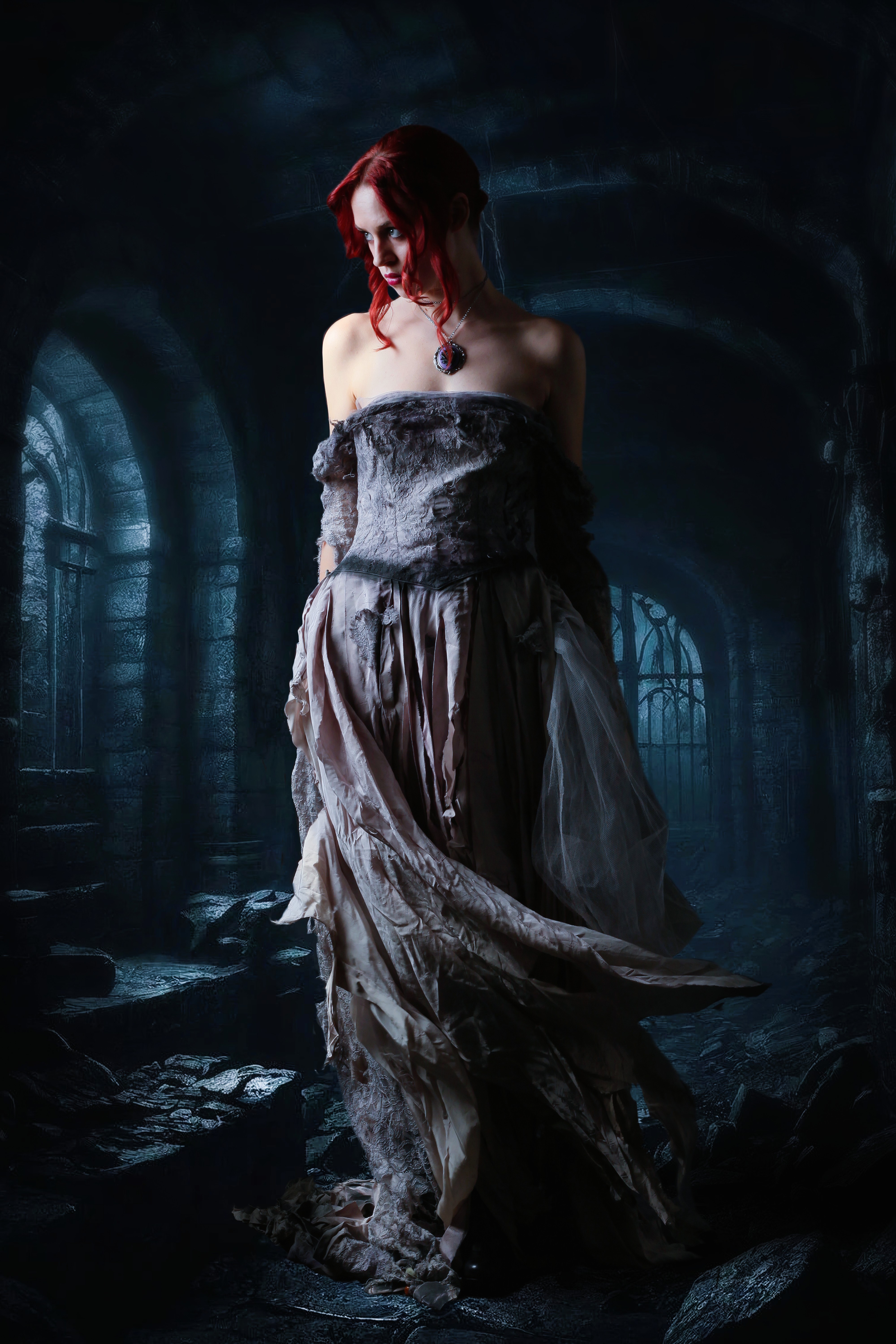 девушка, замок, Sergii Vidov