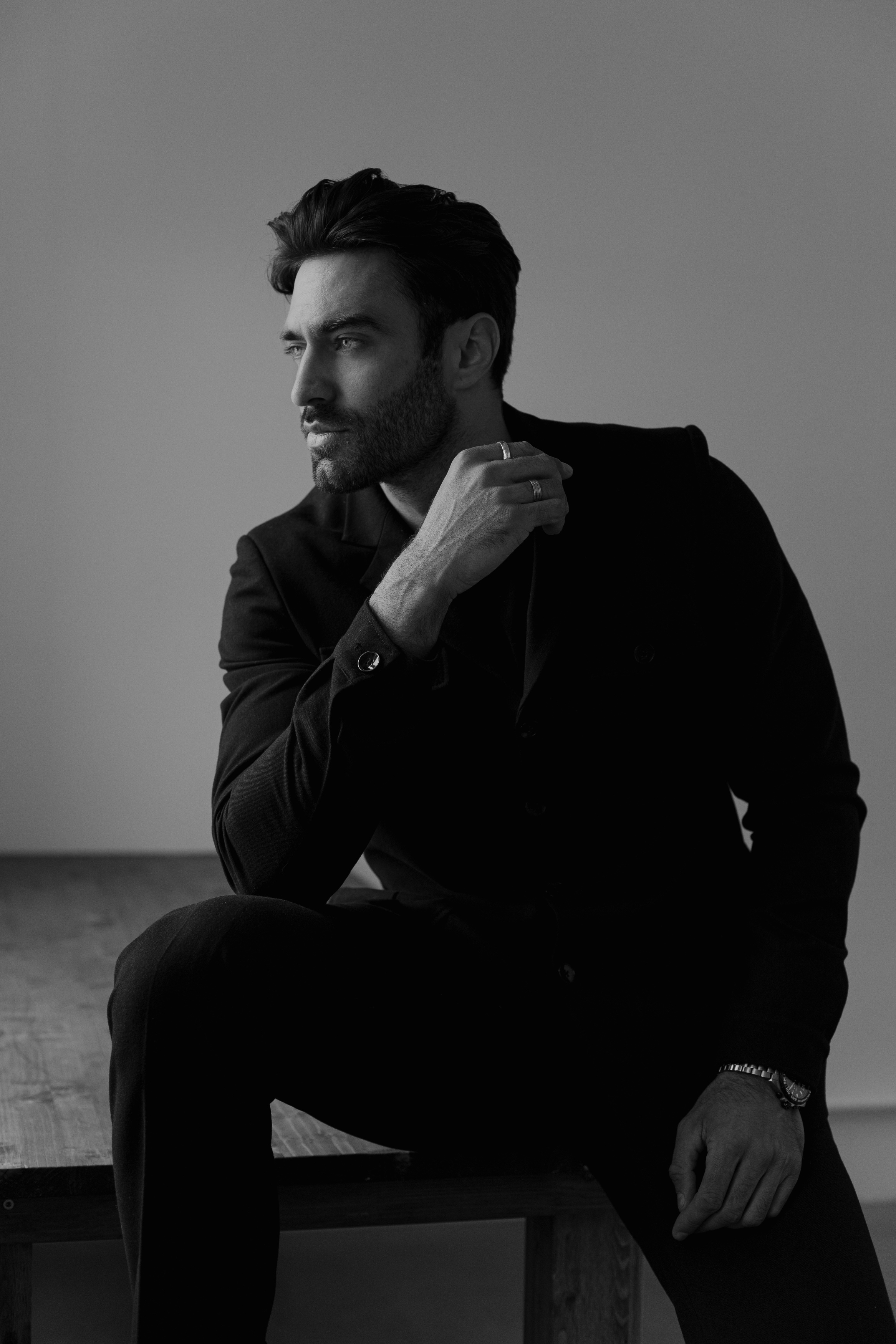 мужской портрет, мужчина, мужская съемка, мужской портрет, black and white, male, men, актер, модель, Брагида Ольга