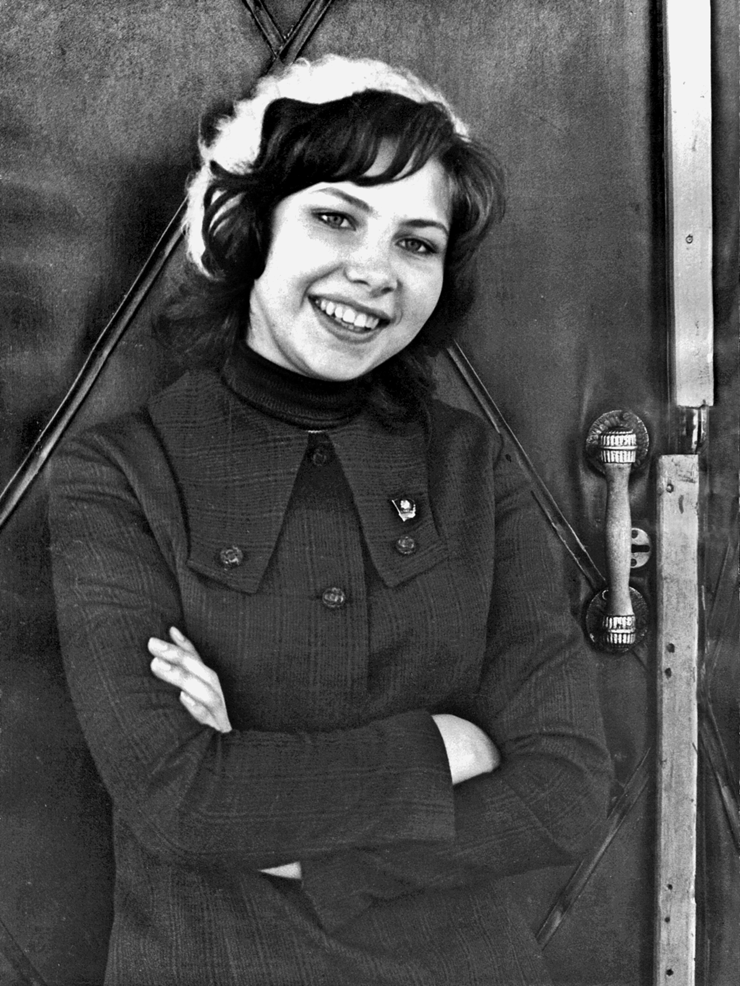 девушка, портрет, комсомолка, чб, мончегорск, апатиты, Николай Смоляк