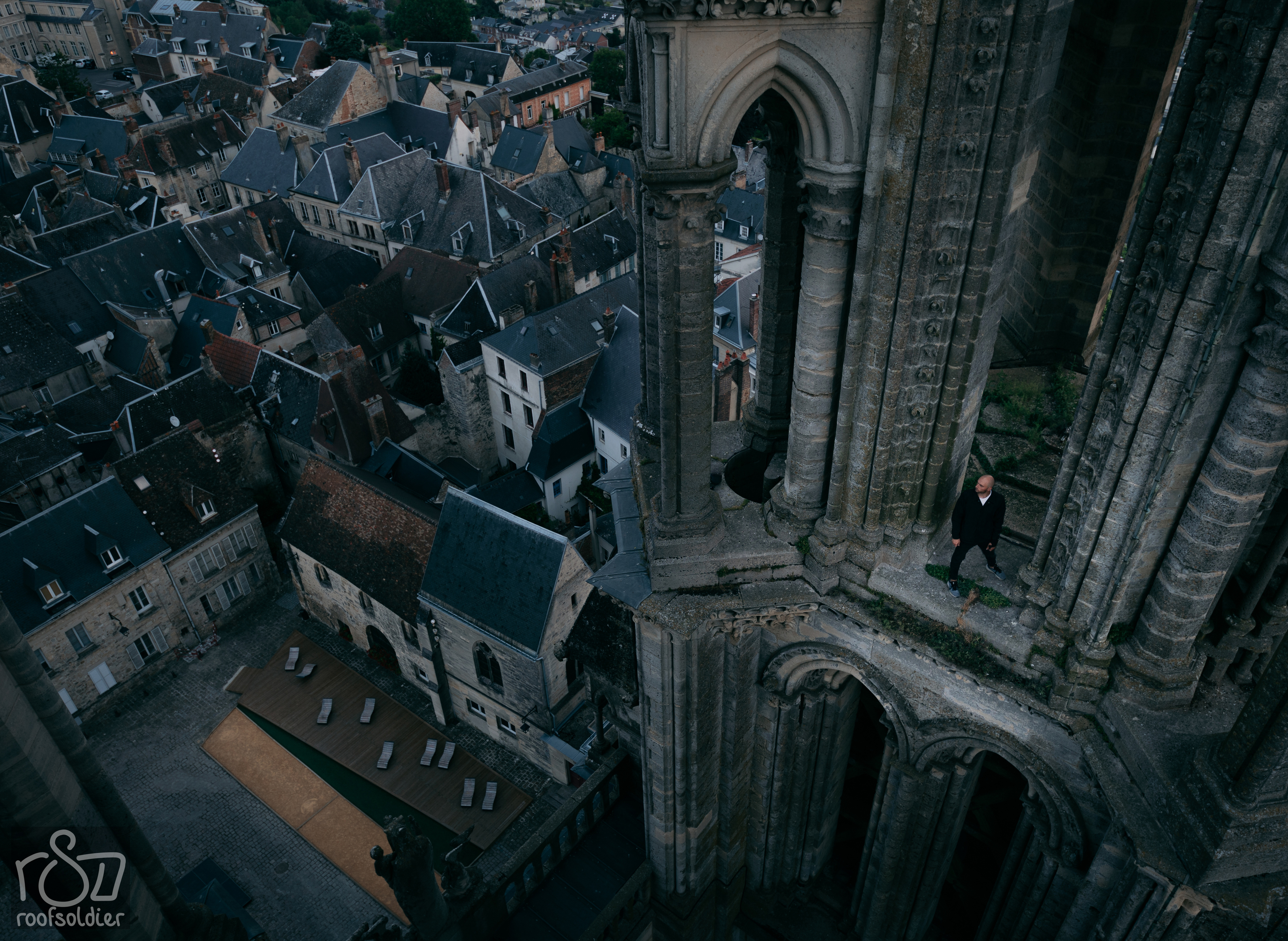 France, cathedral, architecture, roof, rooftop, above, historic, cityscape, Laon, Голубев Алексей