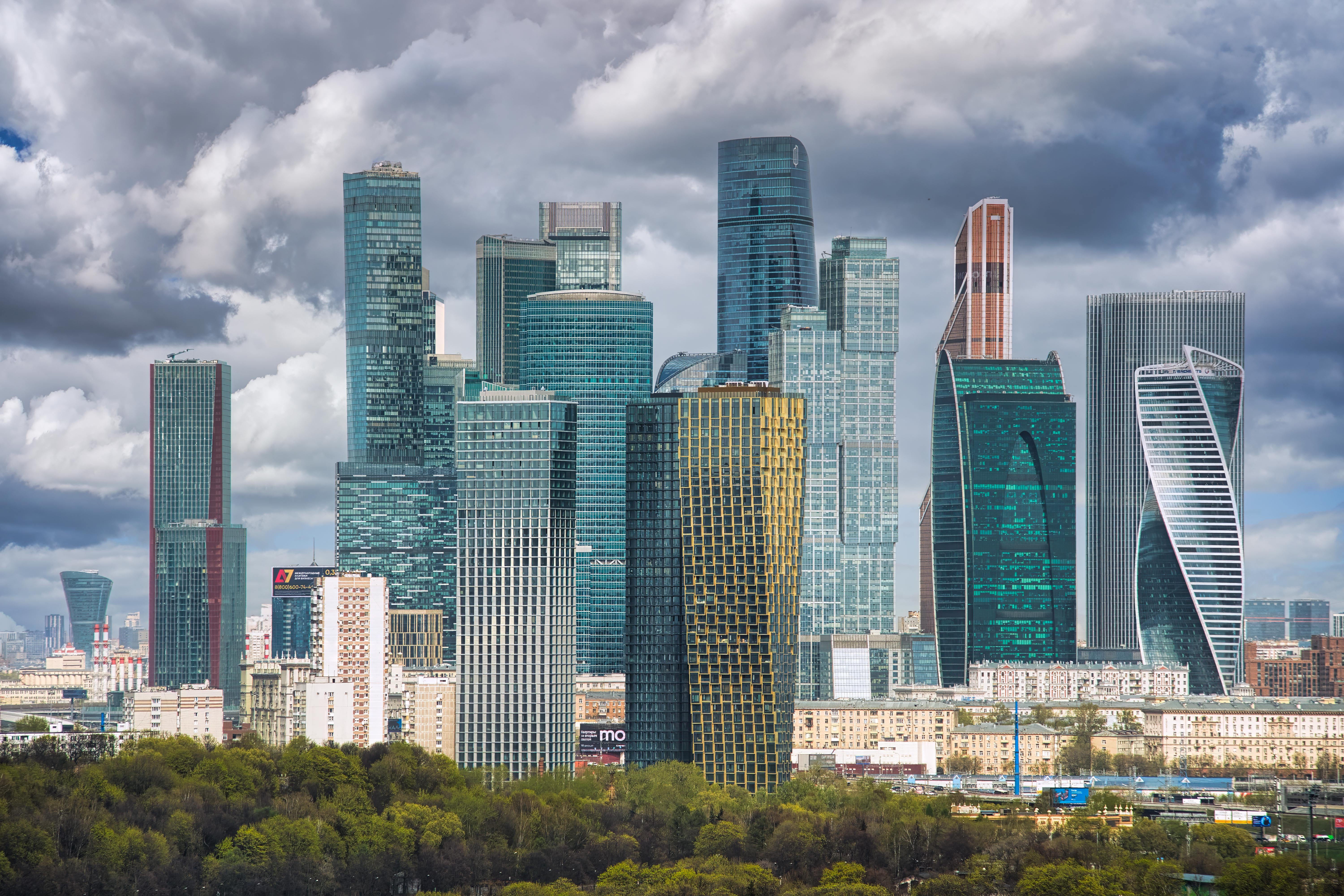 город, москва, москва-сити, архитектура, небо, здание, облака, Михаил Кудрявцев