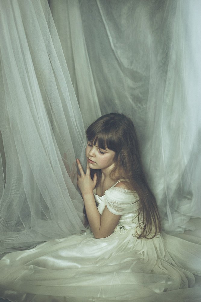 Girl, Little girl, Portrait, Oxana Alexandrova