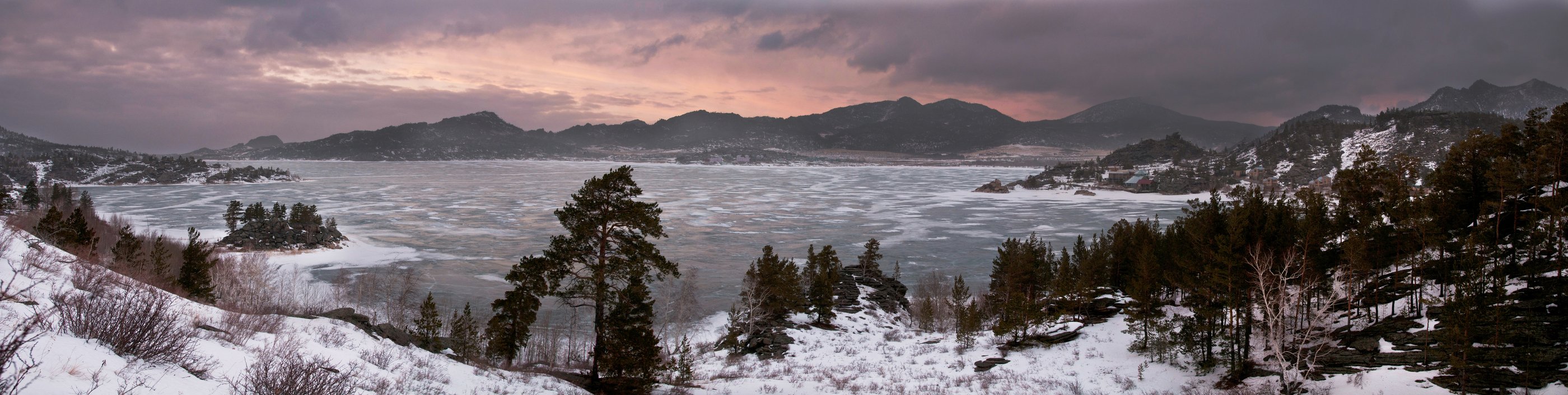 пейзаж. Казахстан. Баян-Аул. горы. озеро. зима. , Дмитрий Ругис