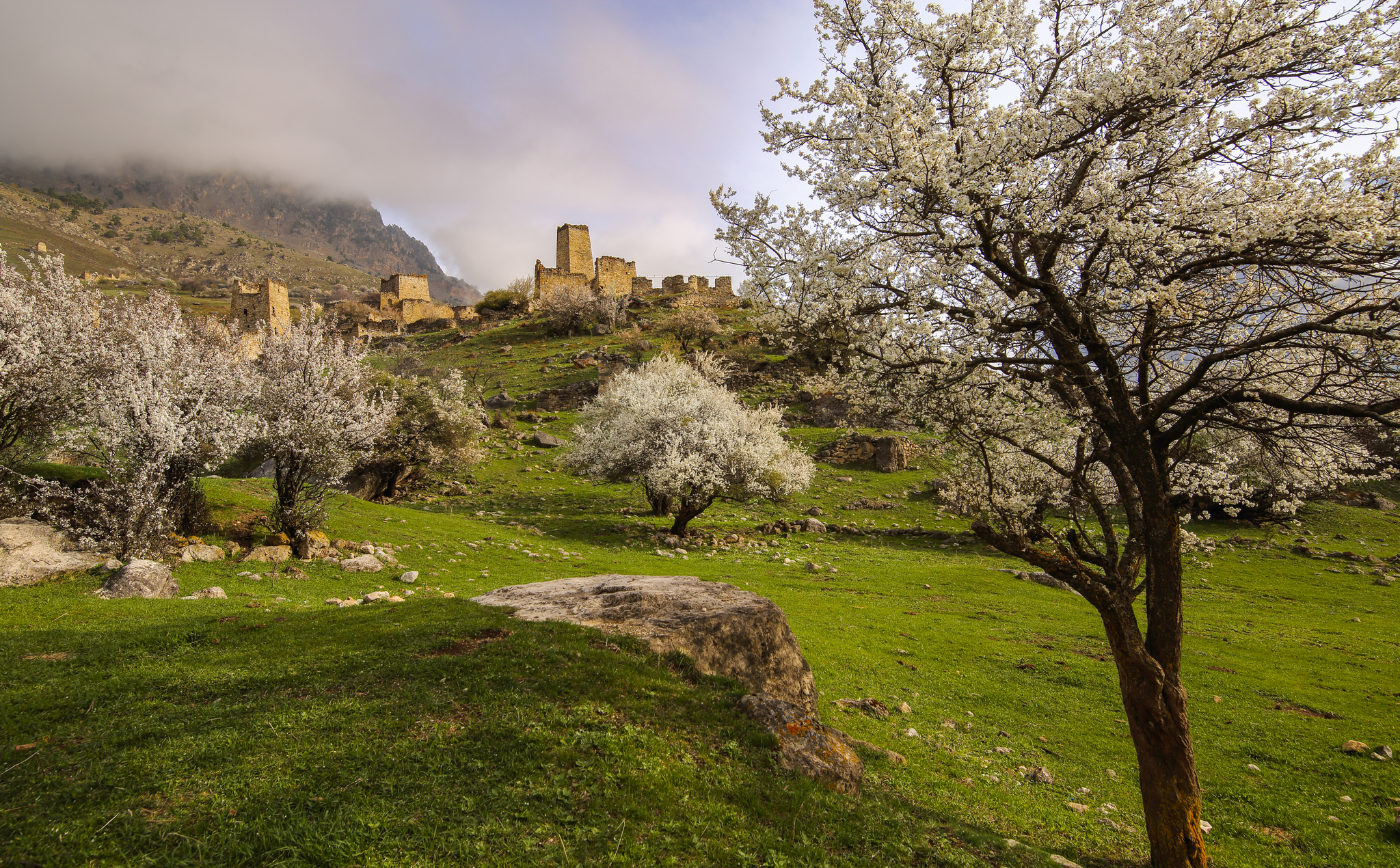горы пейзаж облака  утро  весна, Мурзинов Виктор