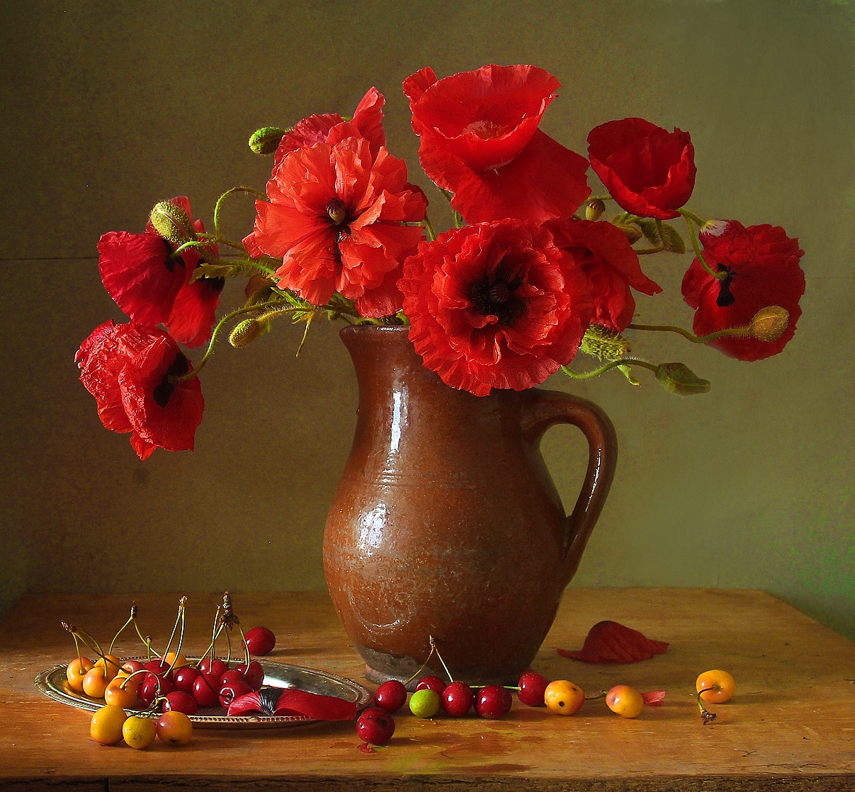 натюрморт, цветы, полевые цветы, лето, марина филатова, маки, Марина Филатова