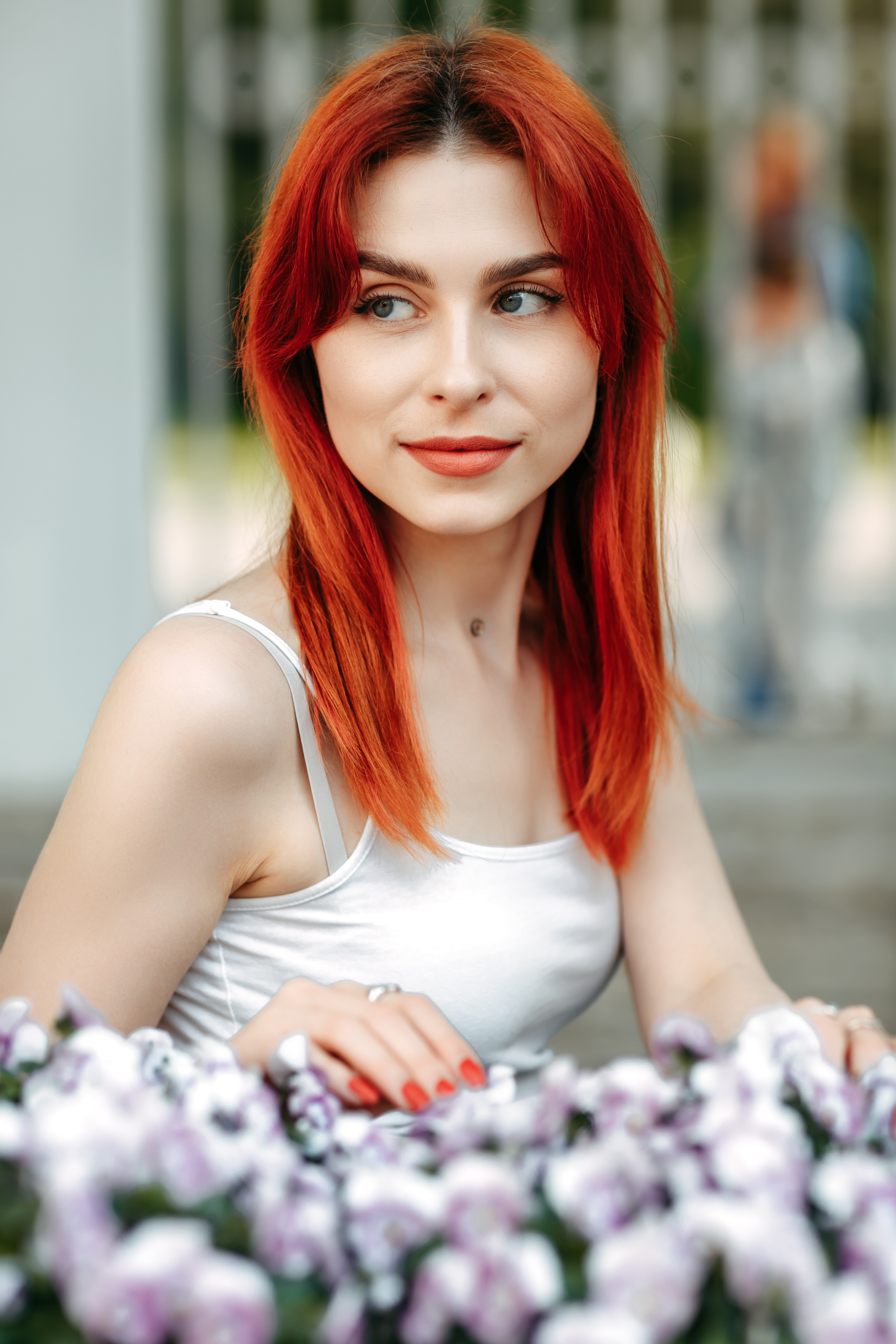 молодая девушка, городской стиль, дворы, на открытом воздухе, Алексей Плешков