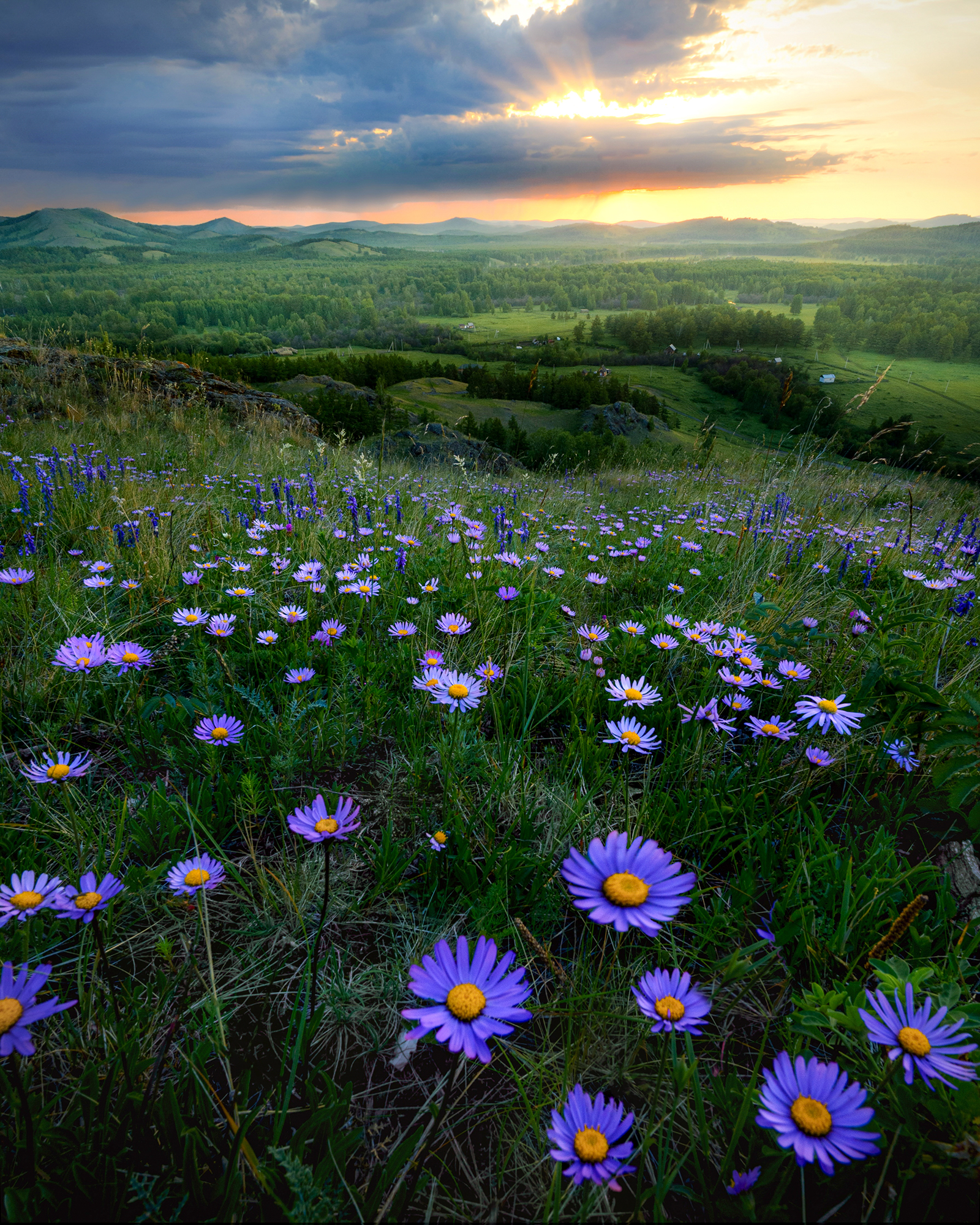 пейзаж, облака, природа, россия, урал, закат, восход, утро, Andrey