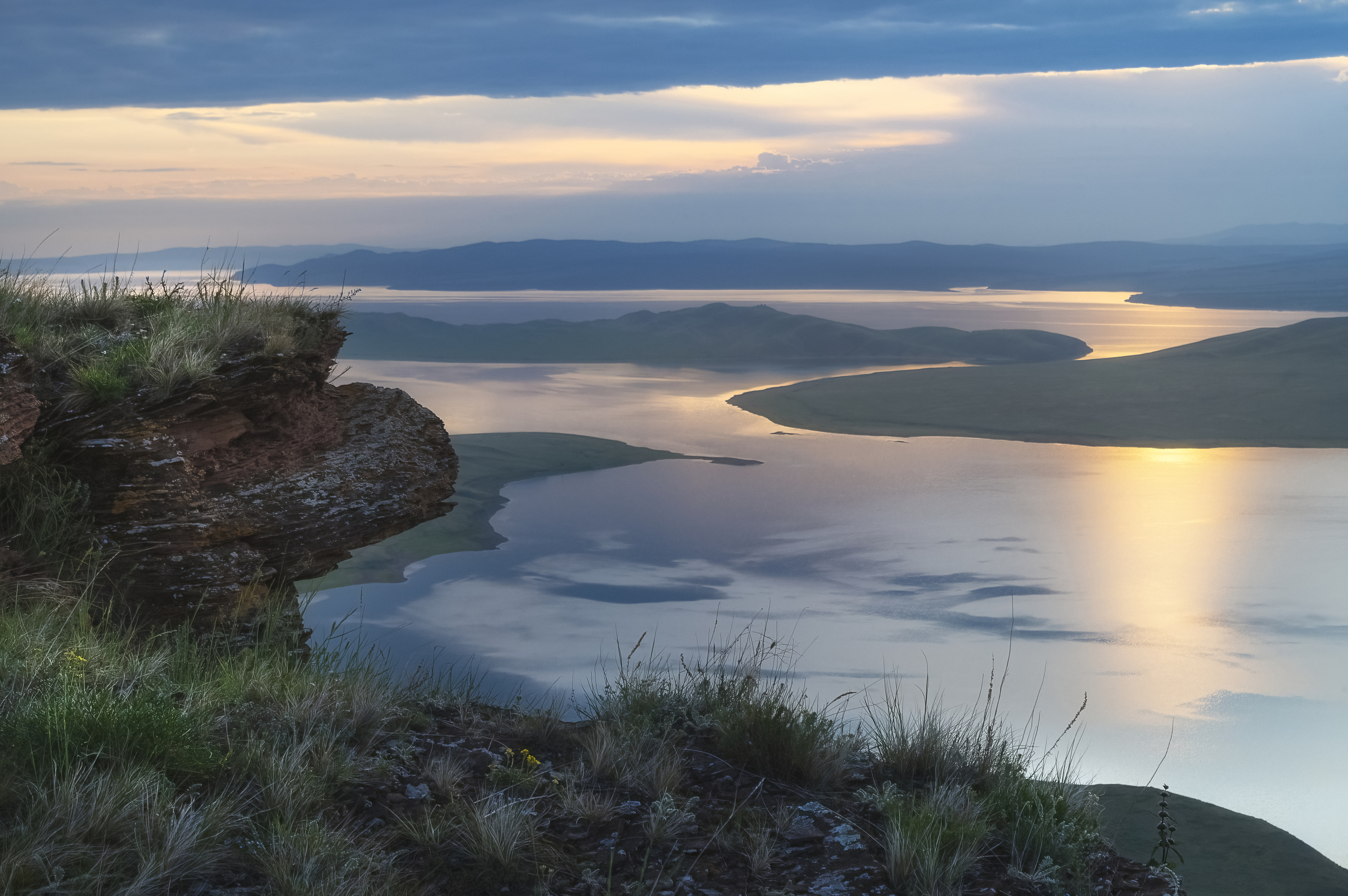 сарагаш, красноярское водохранилище, рассвет, Андреева Светлана