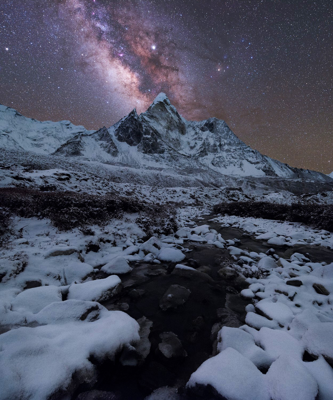 ночь, млечный путь, гималаи, астрофотография, звезды, Меркушев Александр