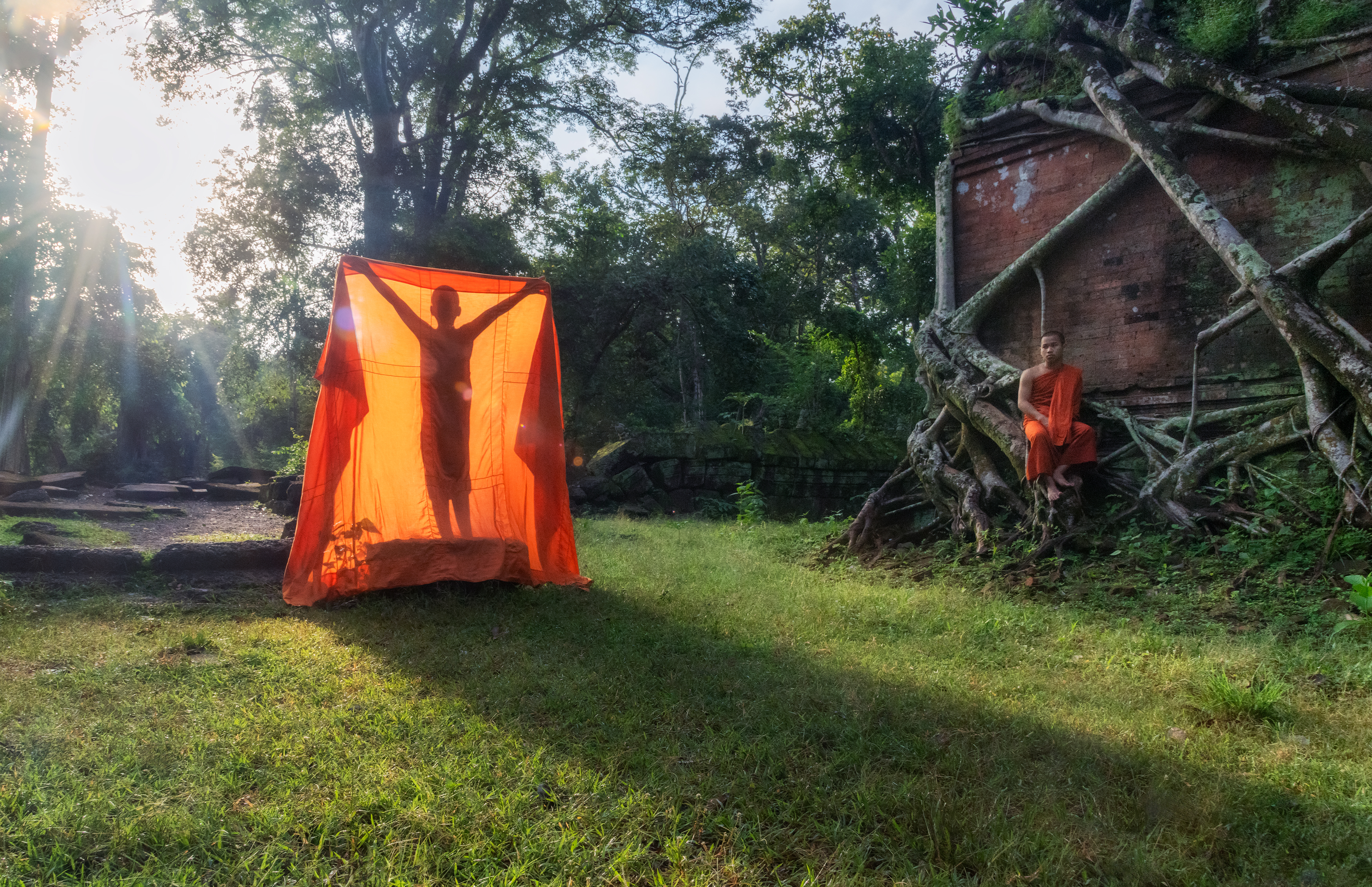 камбоджа, монах, монахи, буддизм, буддистский, азия, джунгли, ангкор, ангкор ват, сием рип, cambodia, asia, monk, monks, jungle, angkor, angkor wat, siem reap, Эрнест Вахеди