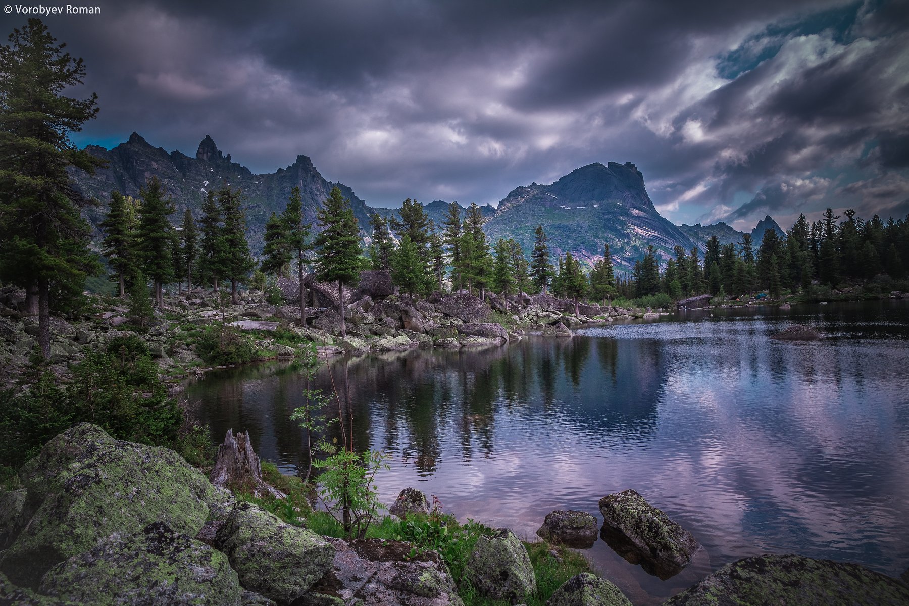 Mountains, Горное озеро, Горы, Ергаки, Сибирь, Roman Vorobyev