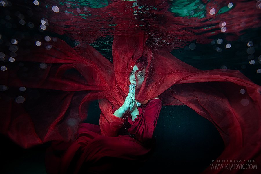 underwater, portrait, woman,, Петр Кладык
