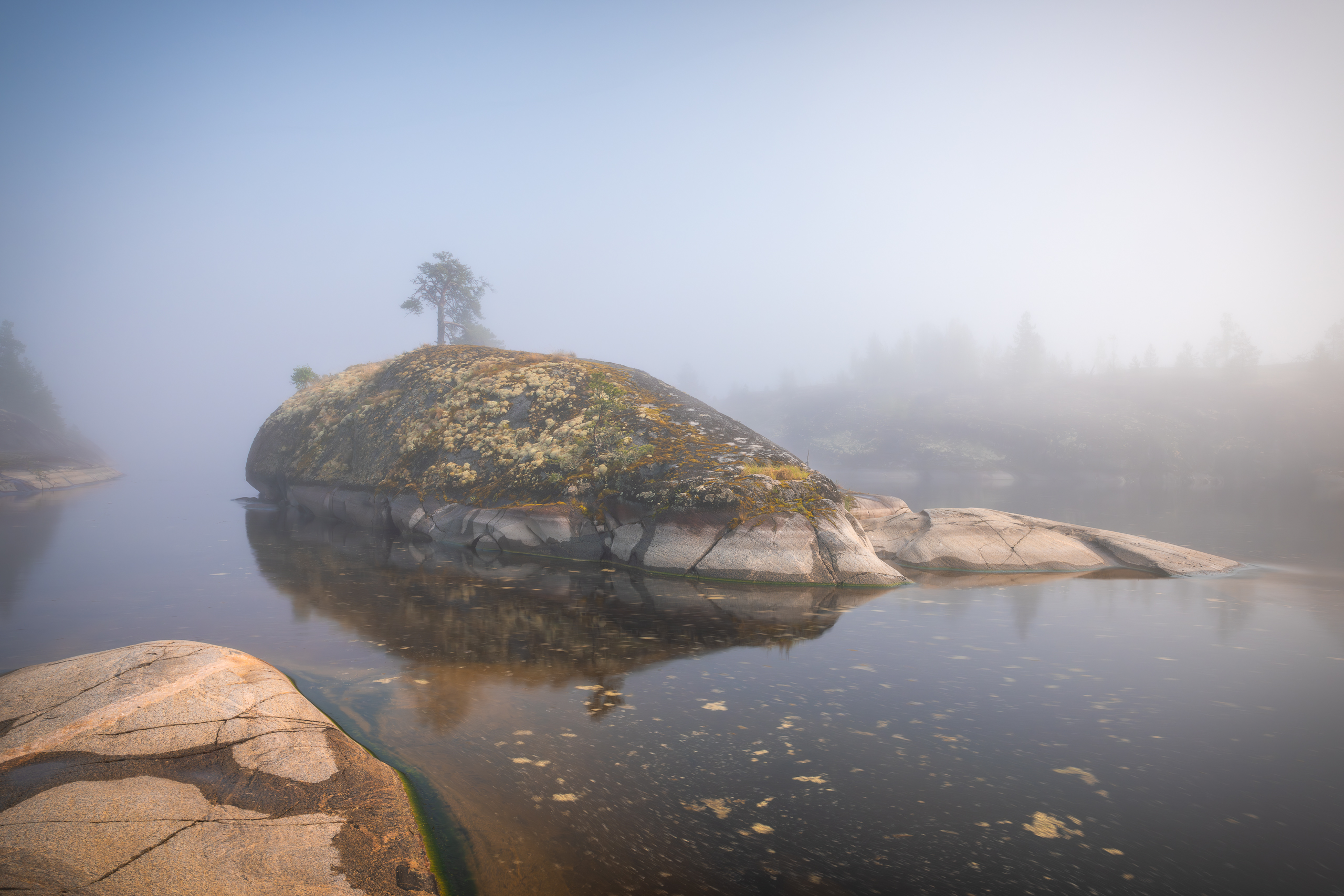 ладожские шхеры, пейзаж, туман, остров кит, Mikhail Ioannisian