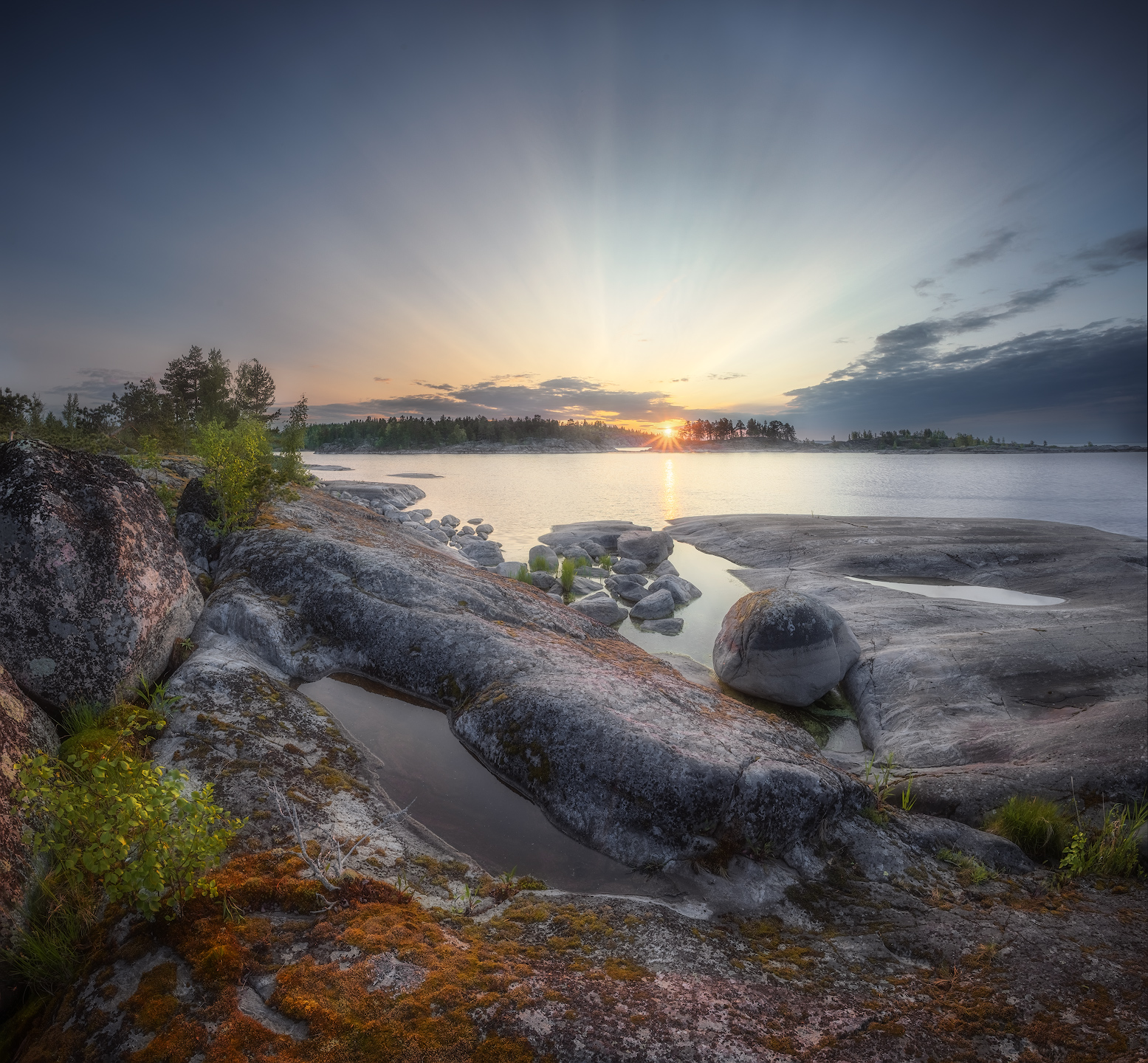 ладога, карелия, шхеры, восход, лето, Марголин Алексей